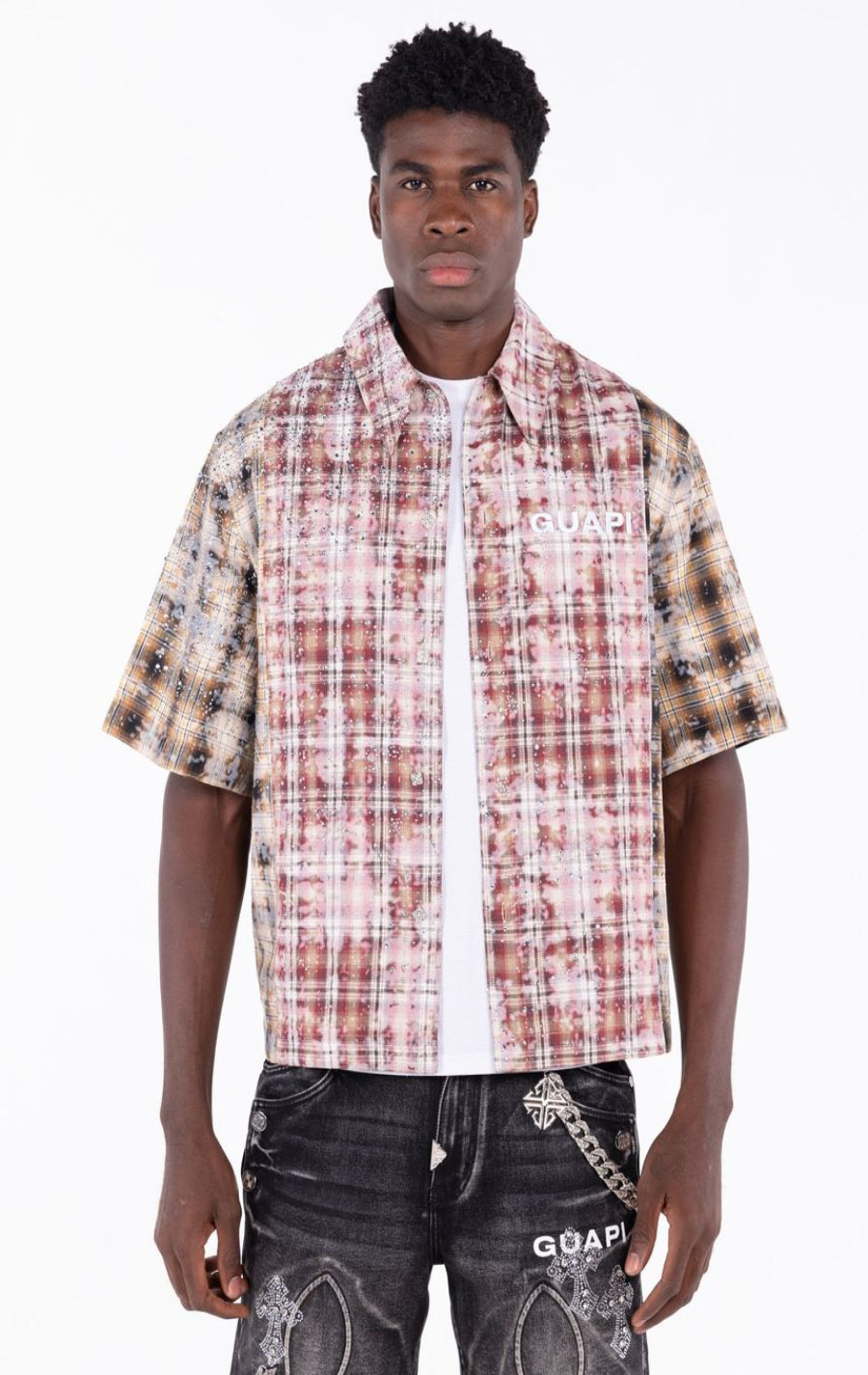 Eclipse Plaid Short-Sleeve Shirt