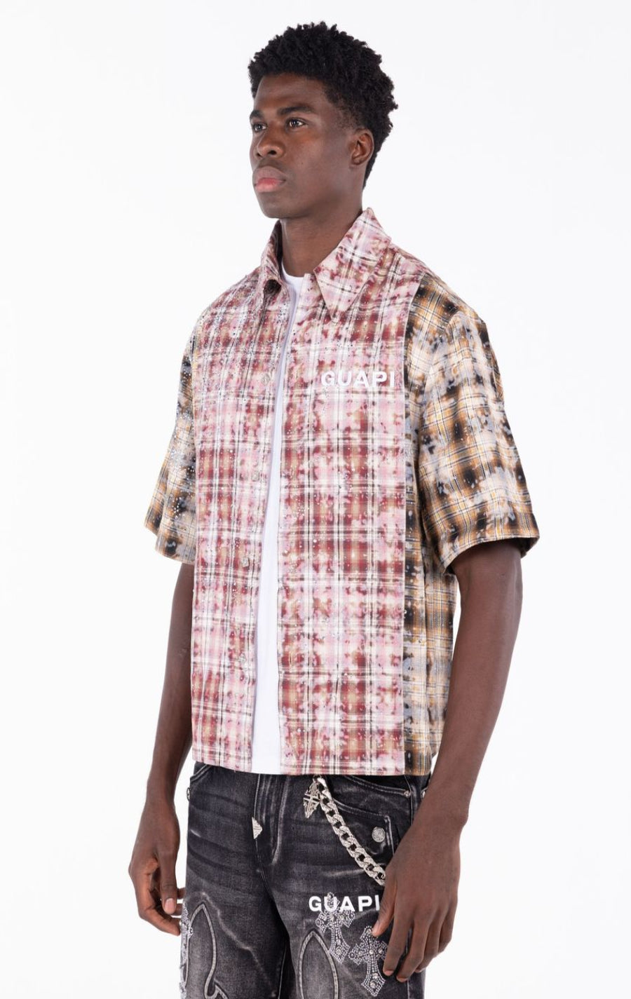 Eclipse Plaid Short-Sleeve Shirt