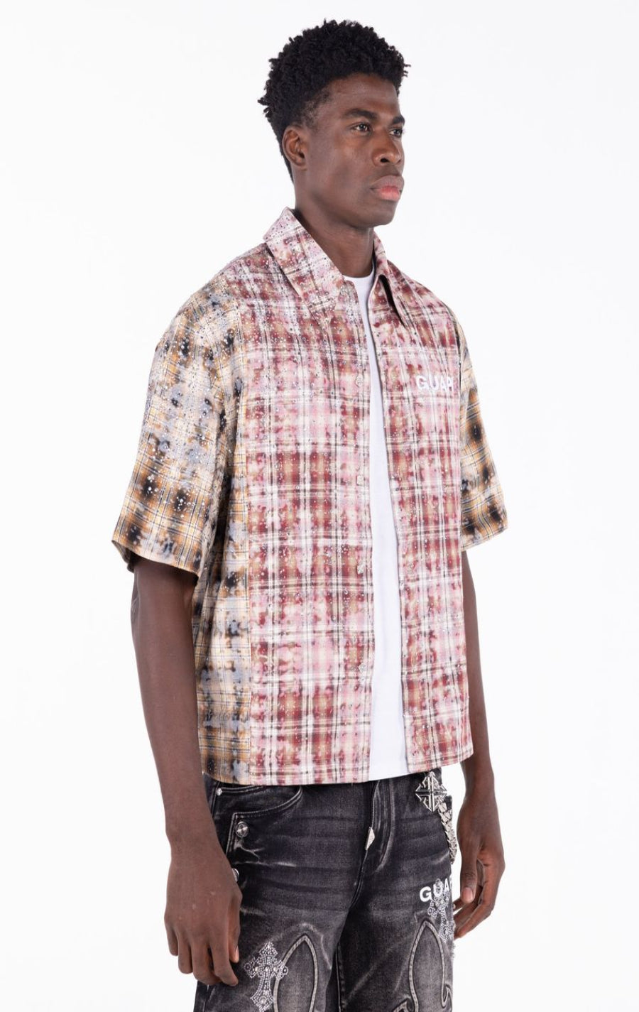 Eclipse Plaid Short-Sleeve Shirt