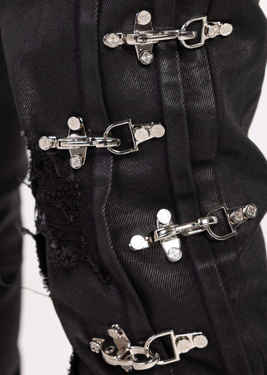Obsidian Black Aviation Clasp Denim