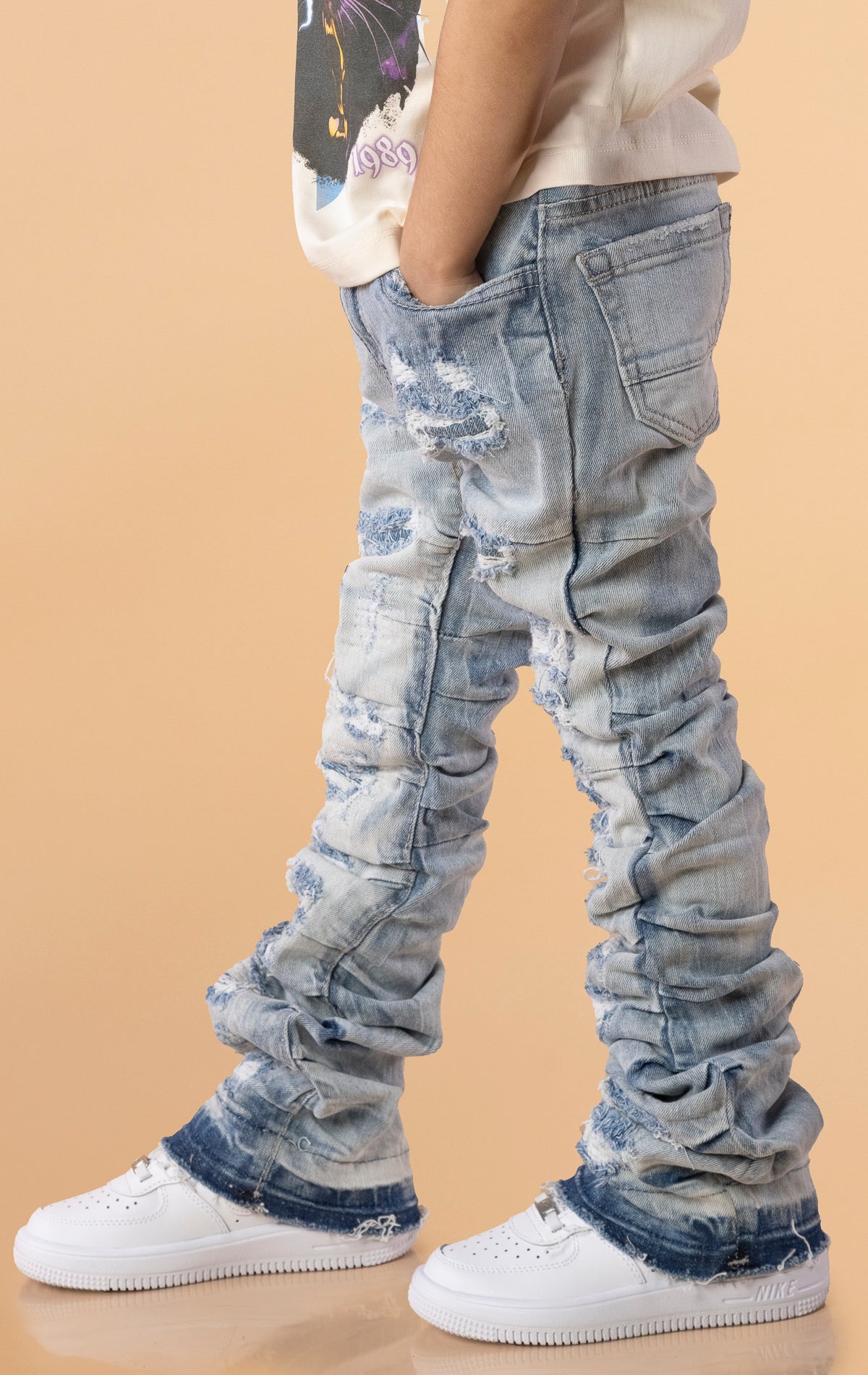 Kids Diaz Stacked Jeans