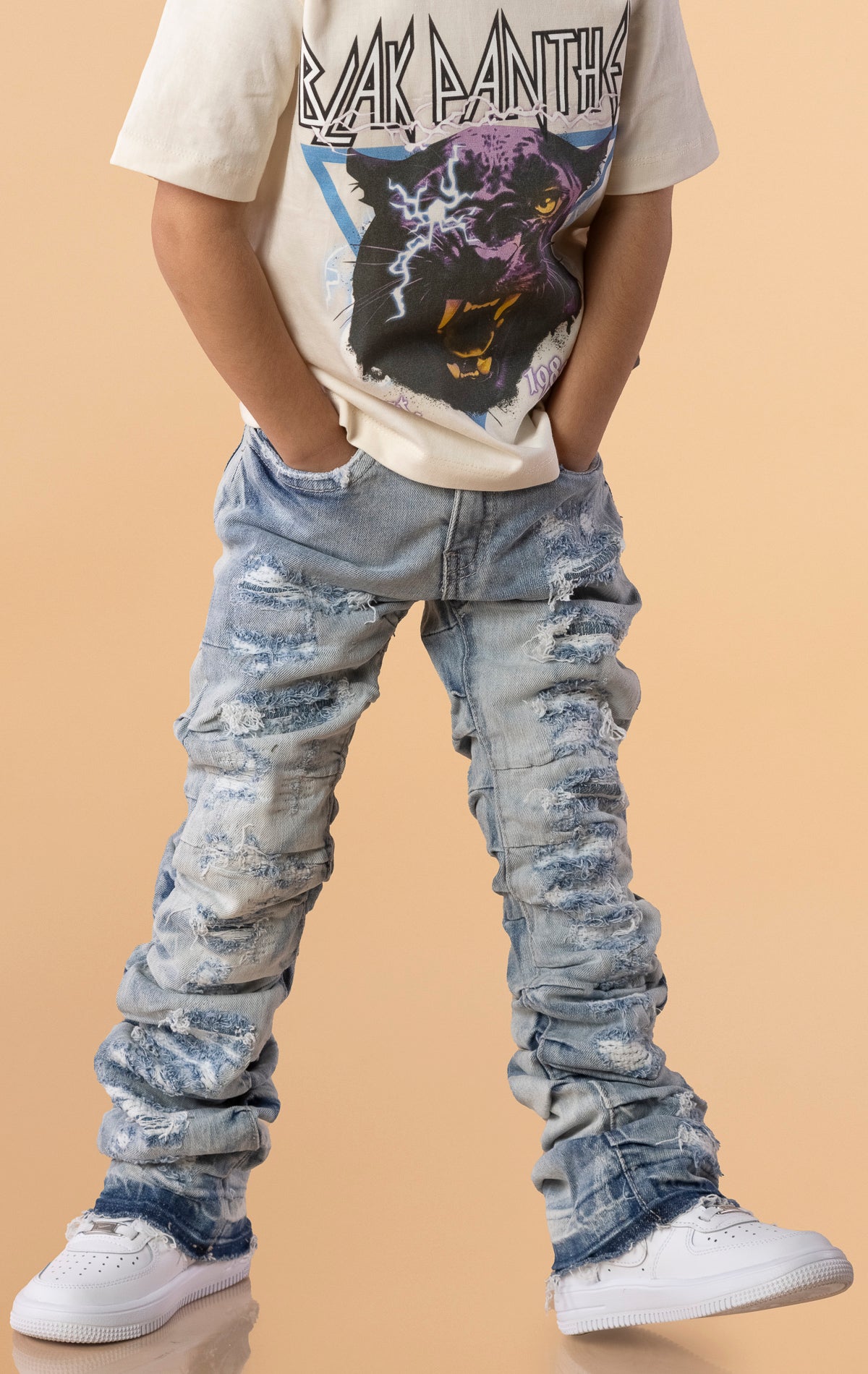 Kids Diaz Stacked Jeans