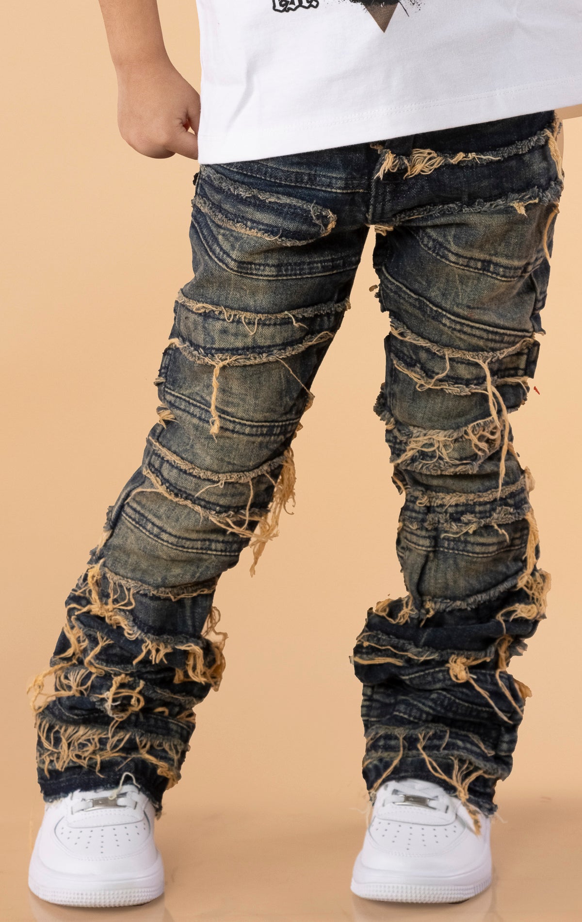 Kids The Crew Stacked Jeans
