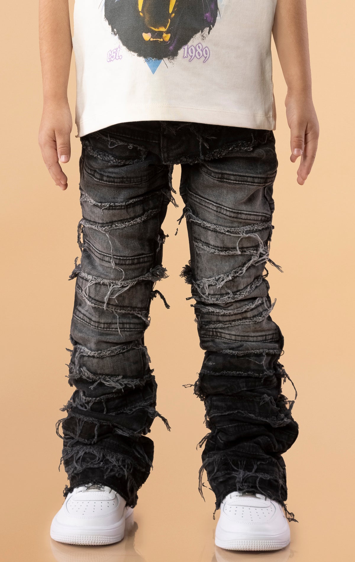 Kids The Crew Stacked Jeans