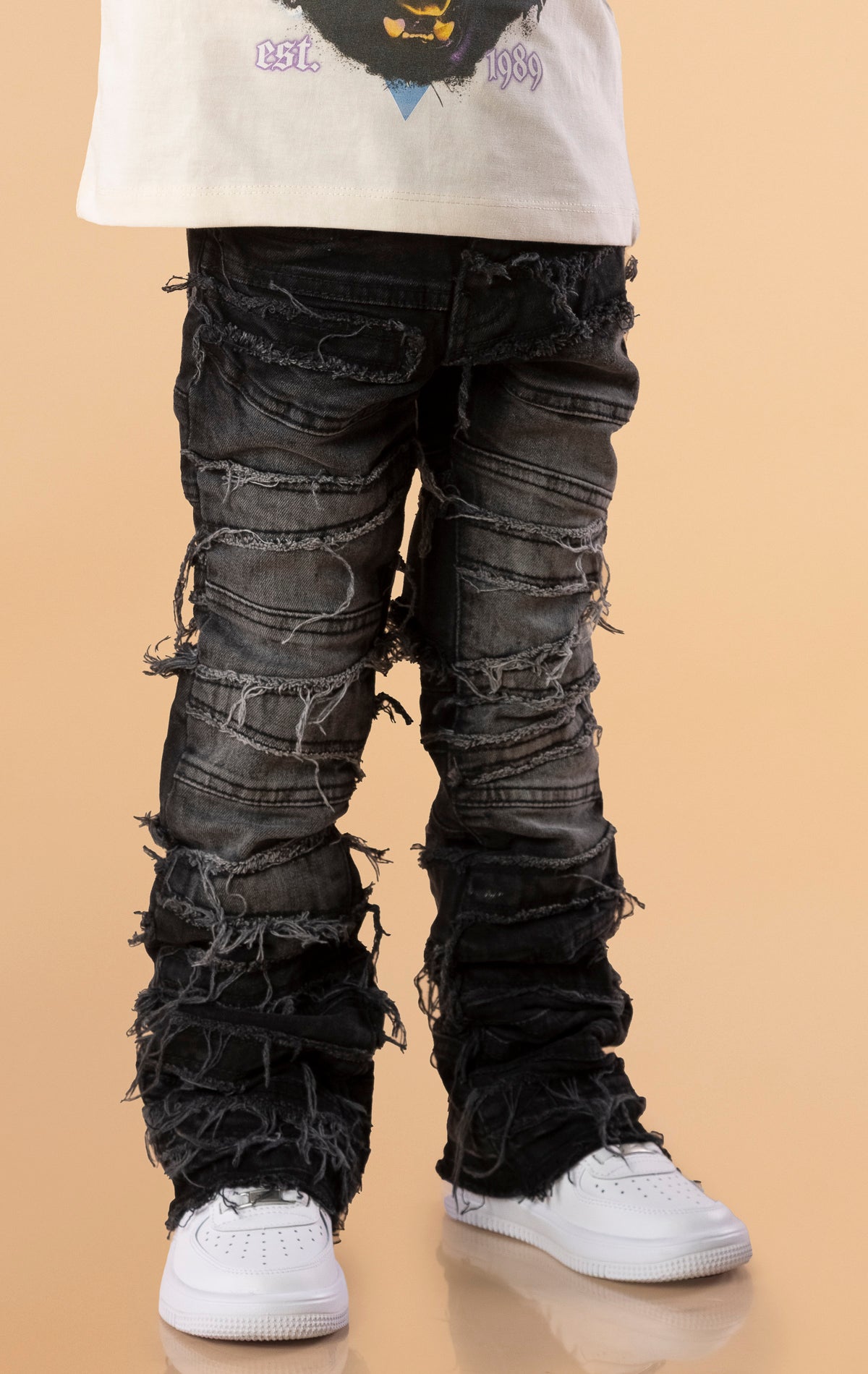 Kids The Crew Stacked Jeans