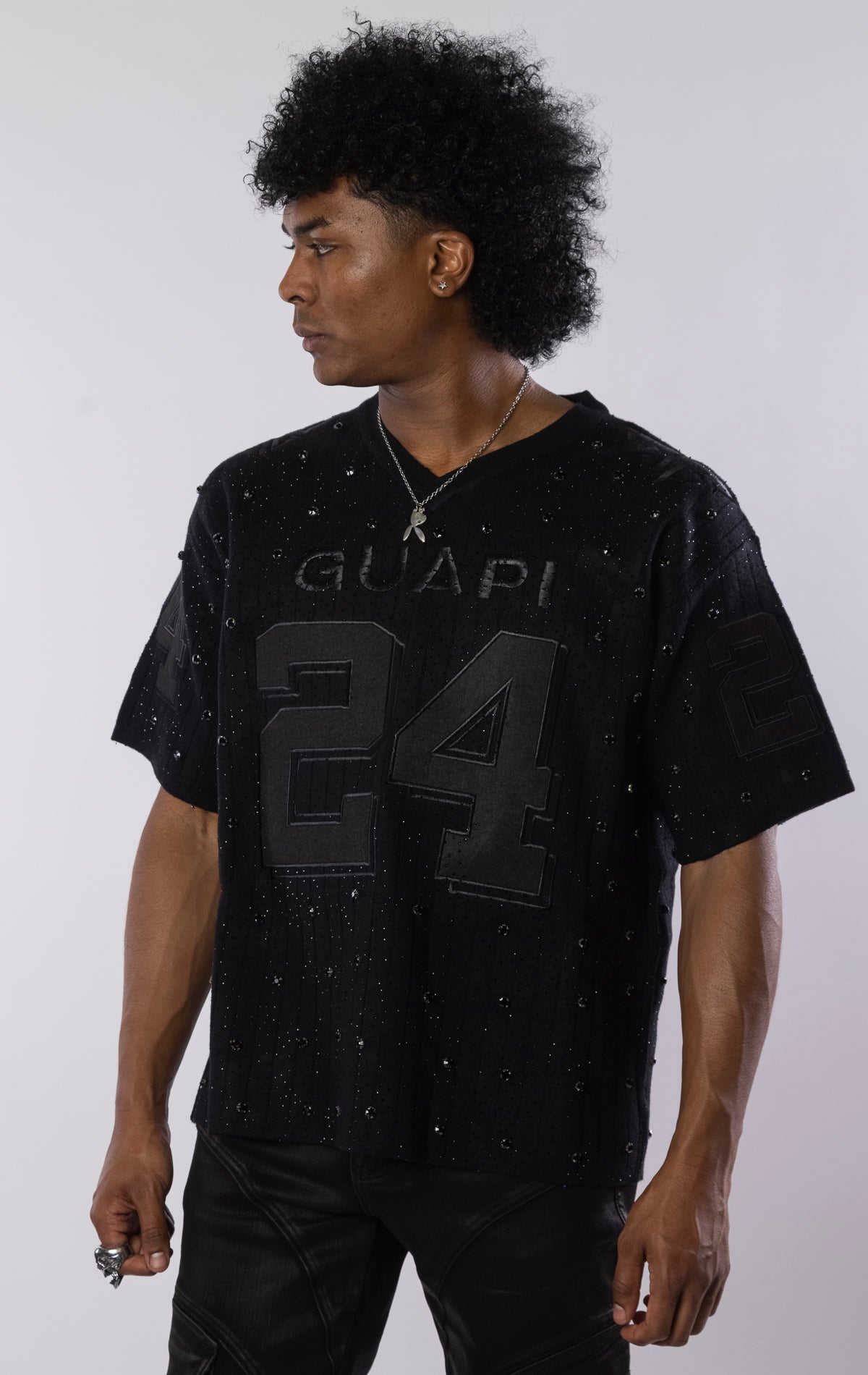 Embellished Football T-Shirt