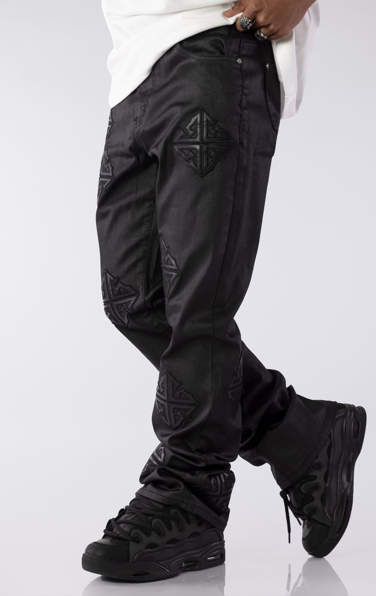 Obsidian Icon Flared Denim