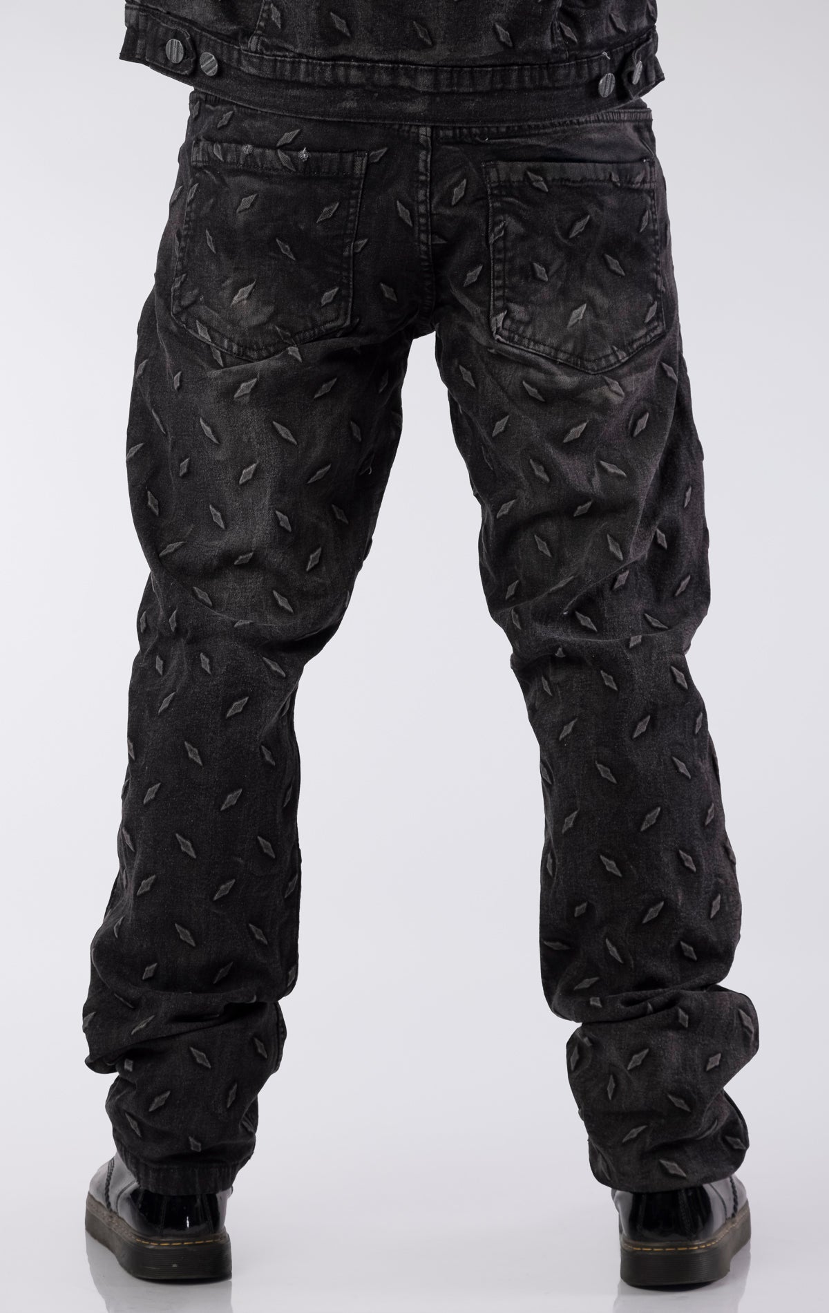 Diamond Embossed Jeans