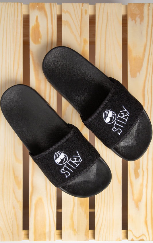 black stiky slides