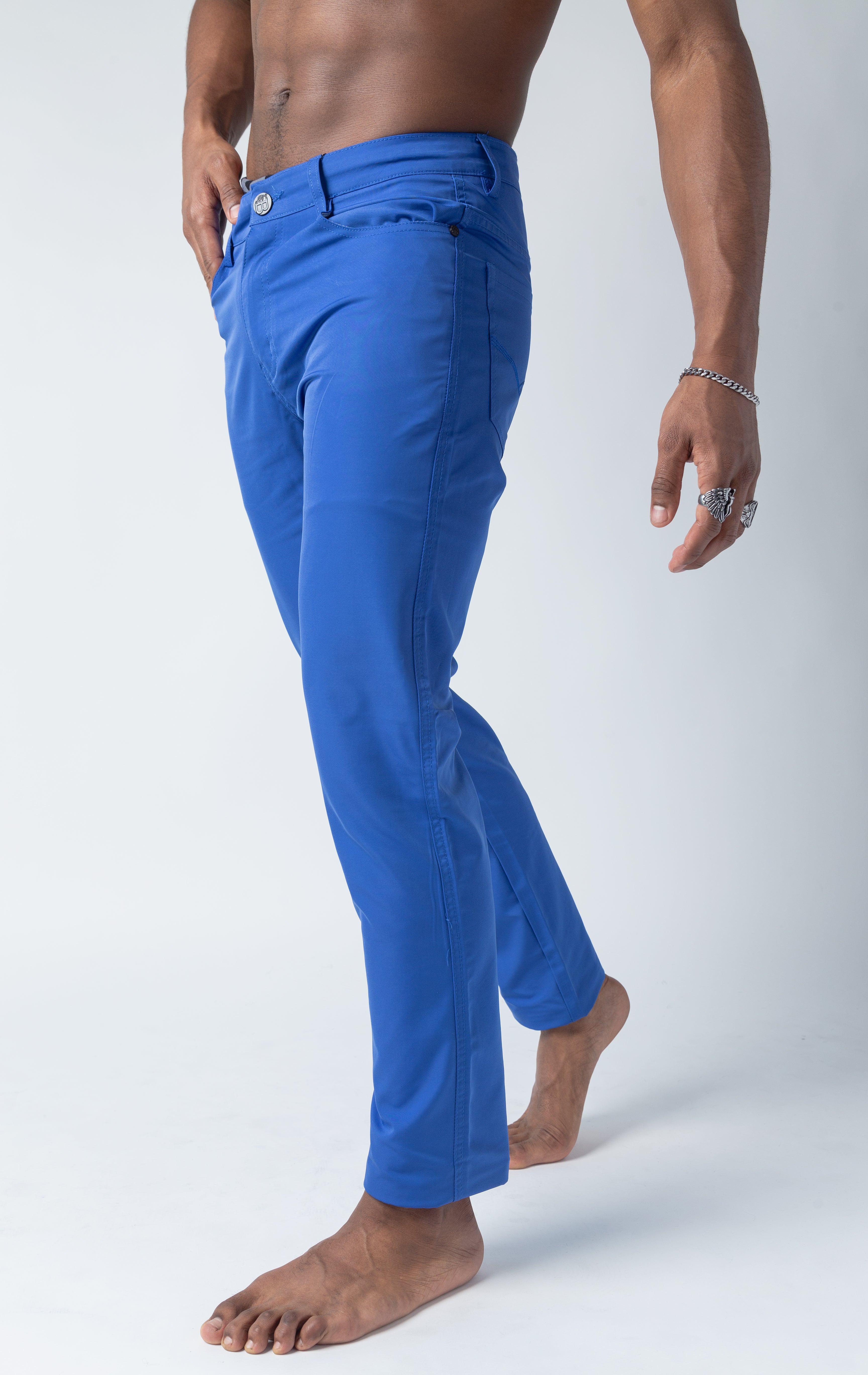 Royal blue pants for men