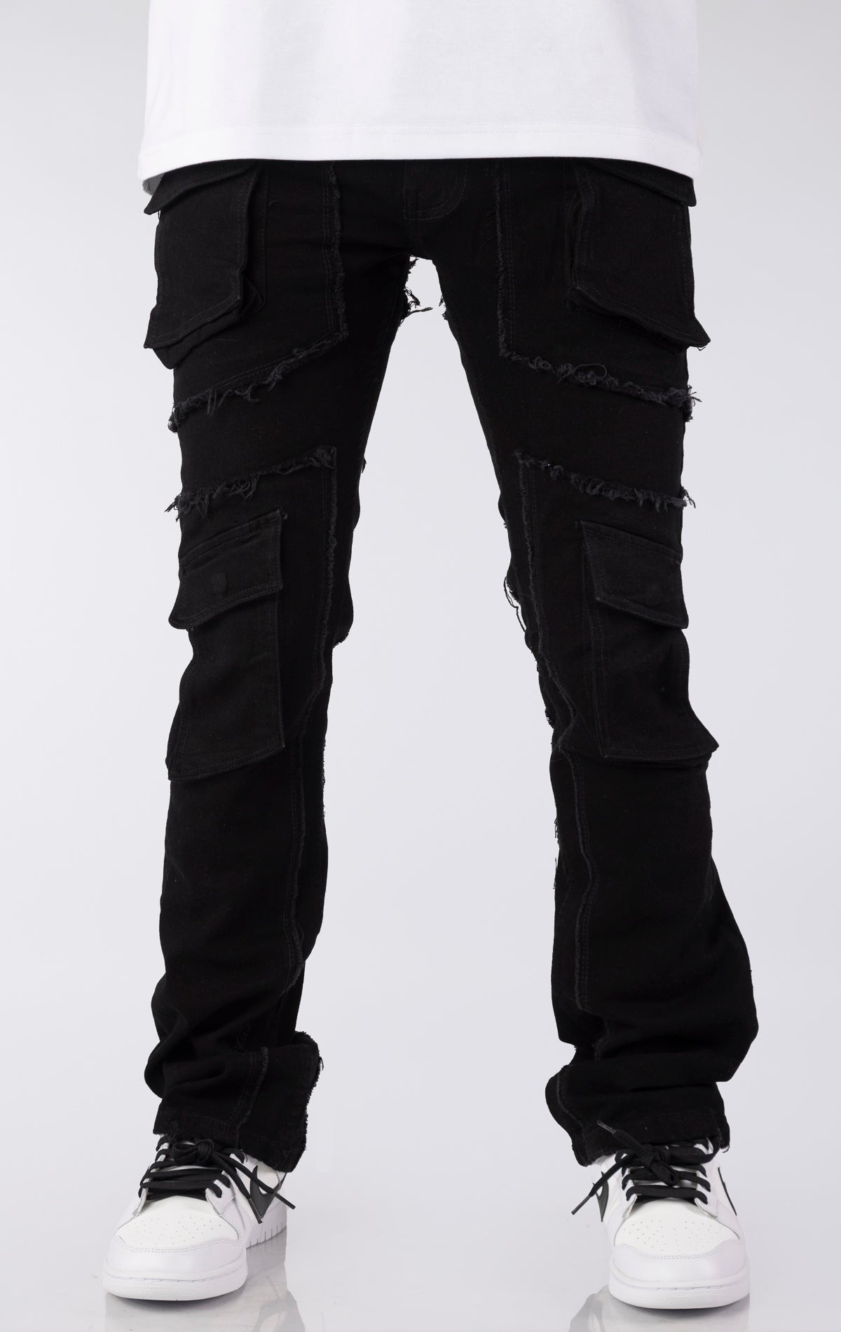 Cargo Panel Stacked Denim