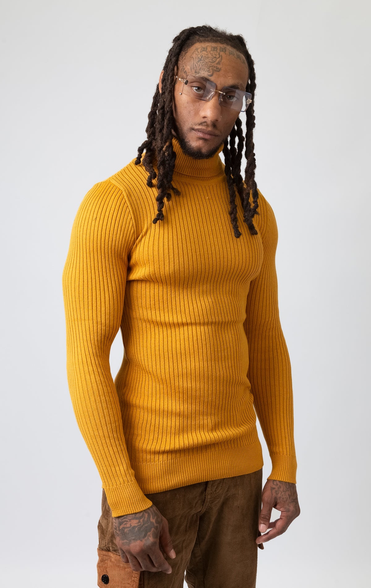 Mustard Long sleeve turtle neck shirt
