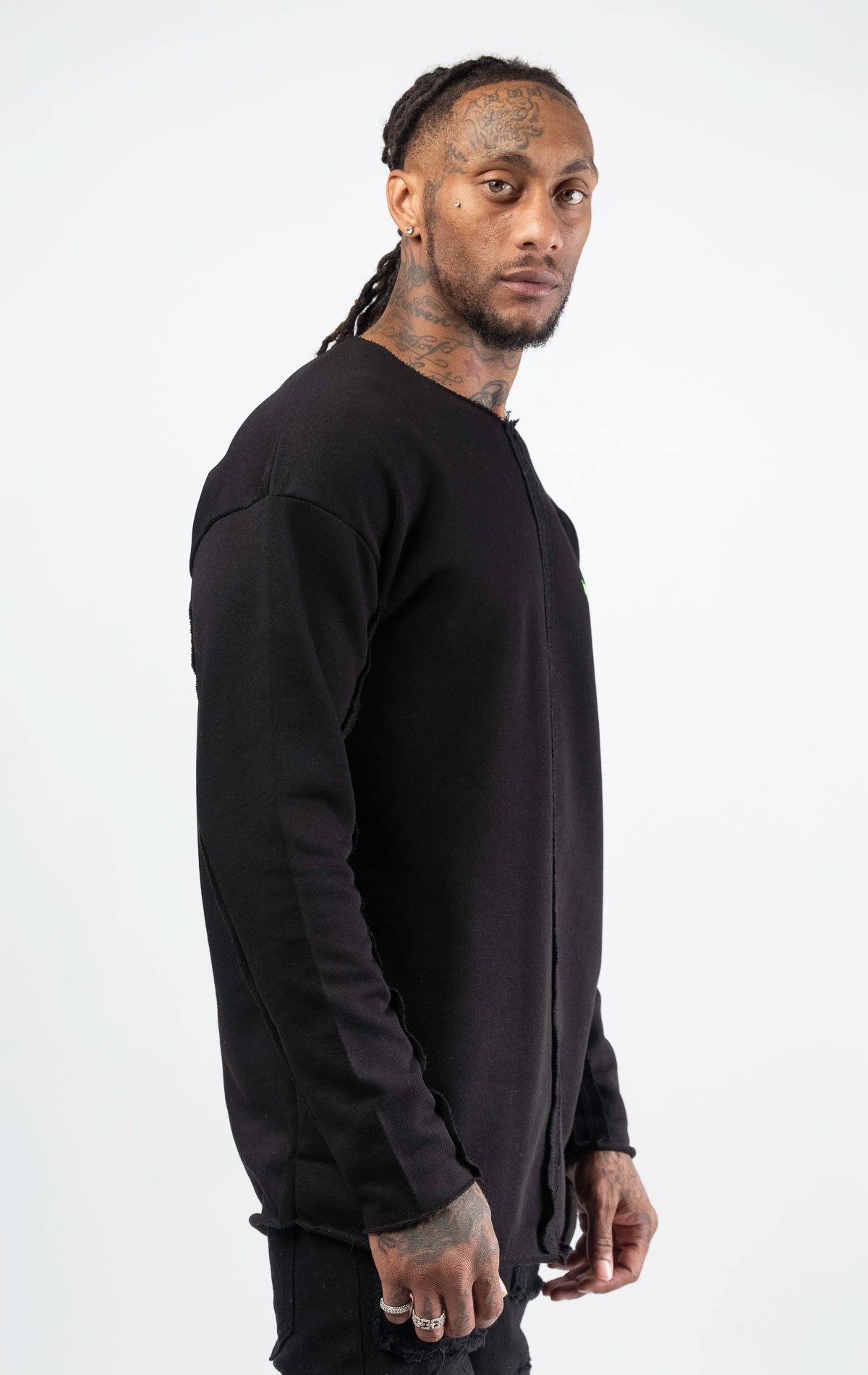 Black sweatshirt with 