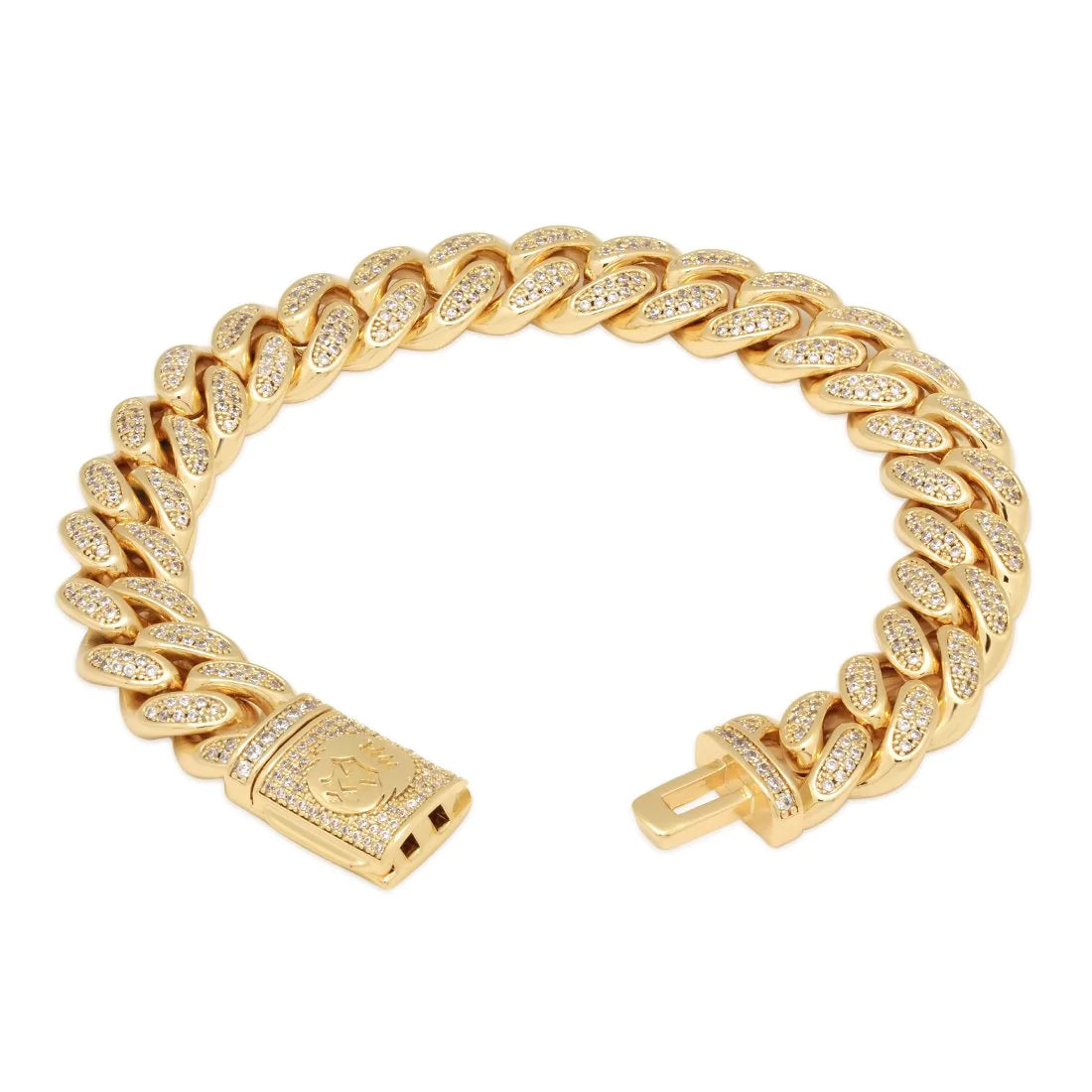 KING ICE 12mm ICED MIAMI-CUBAN BRACELET - DENiMPiRE