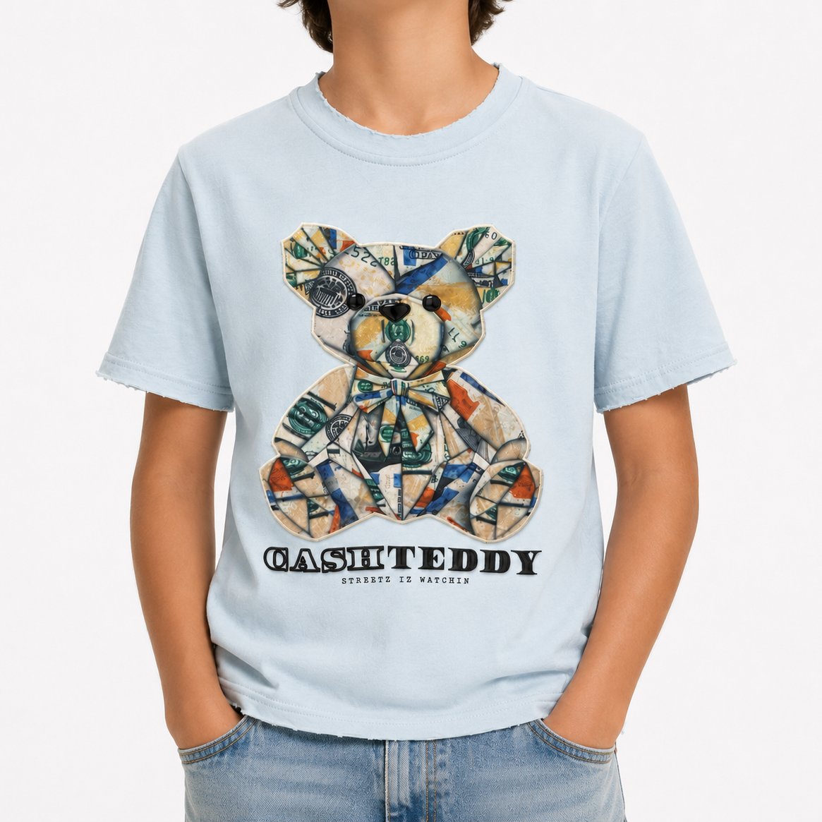 Kids Cash Teddy T-Shirt
