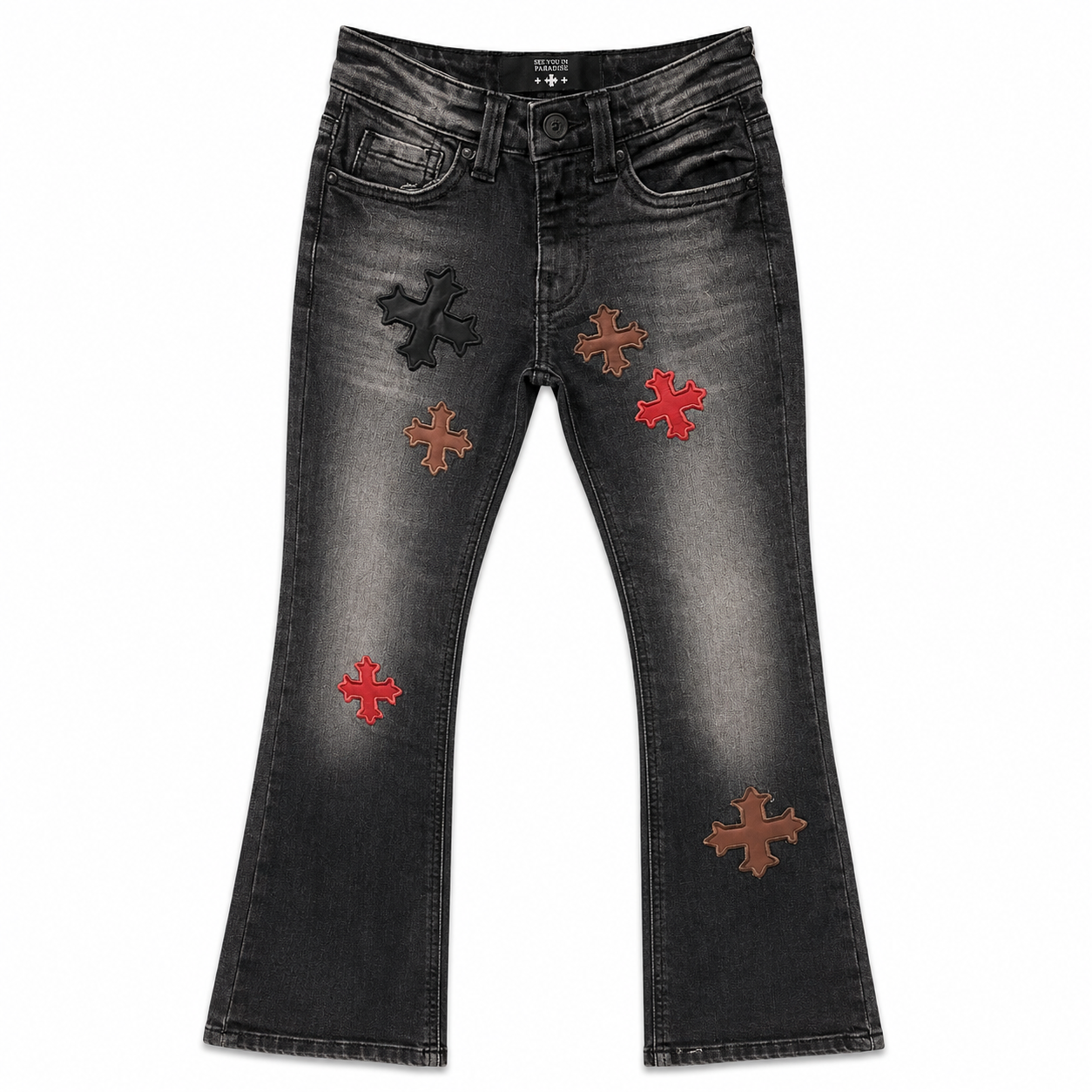 Kids Cross Patch | Denim Jeans
