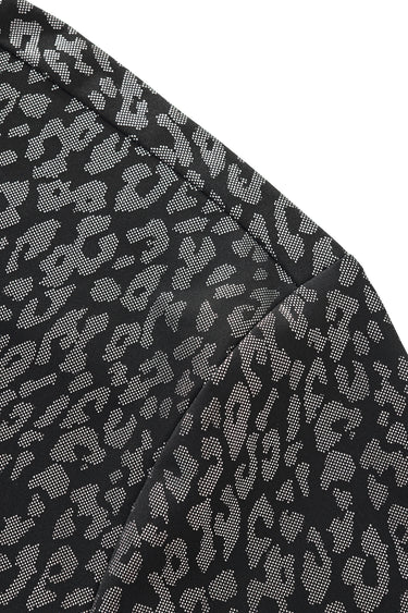 Silver Cheetah Print | Long Sleeve