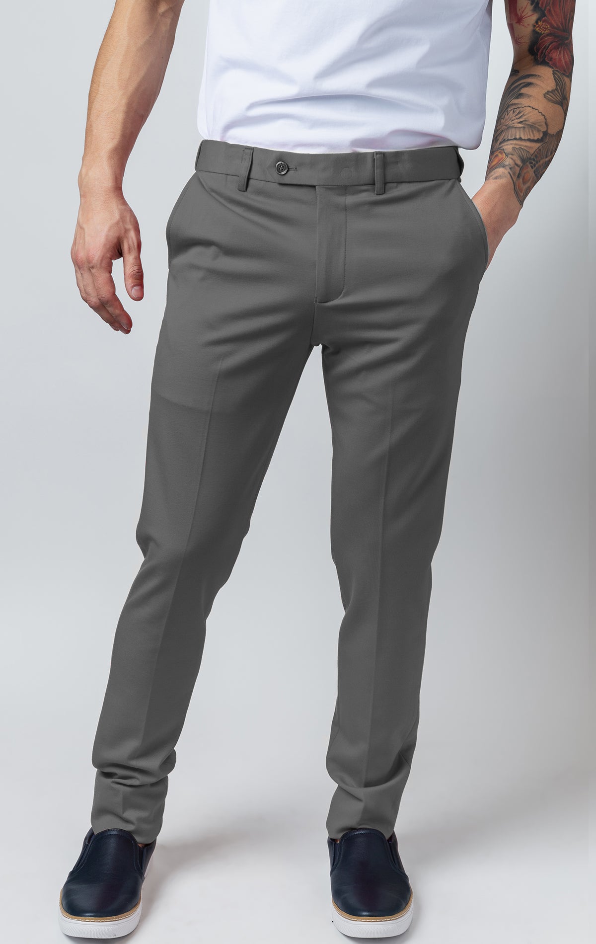 Gray casual/formal pants for men