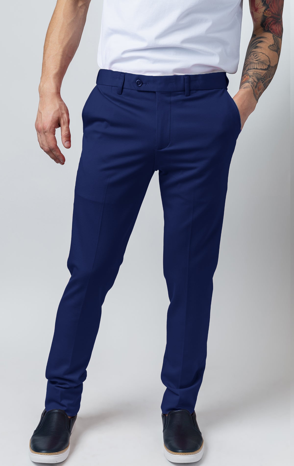 Navy casual/formal pants for men