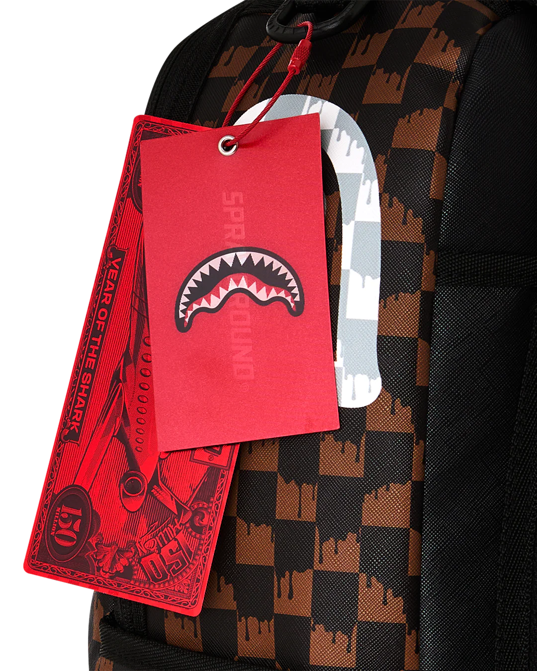 Brown & Cream Drip Check Shark DLXSV