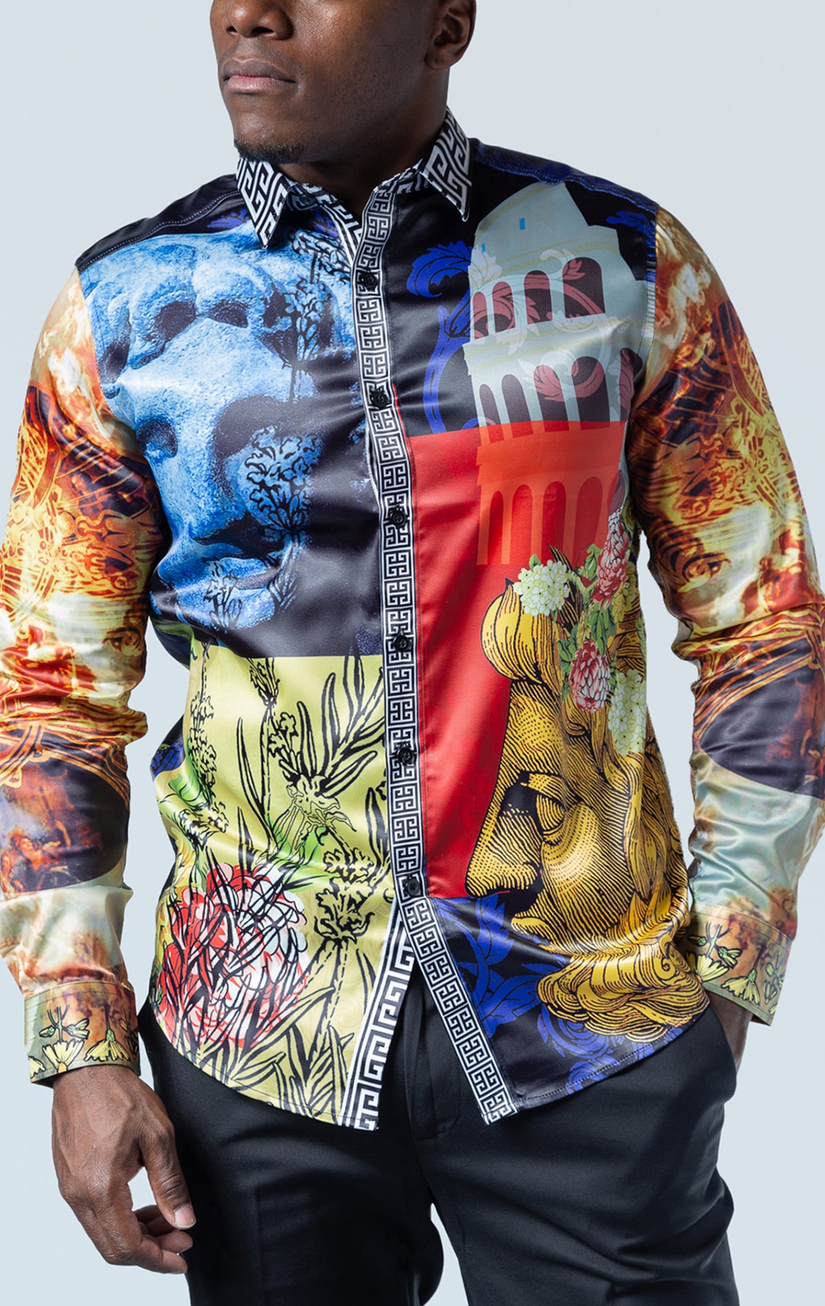 Long Sleeve Shirt with bold prints and detailed graphics, showcasing a stylish and comfortable design.