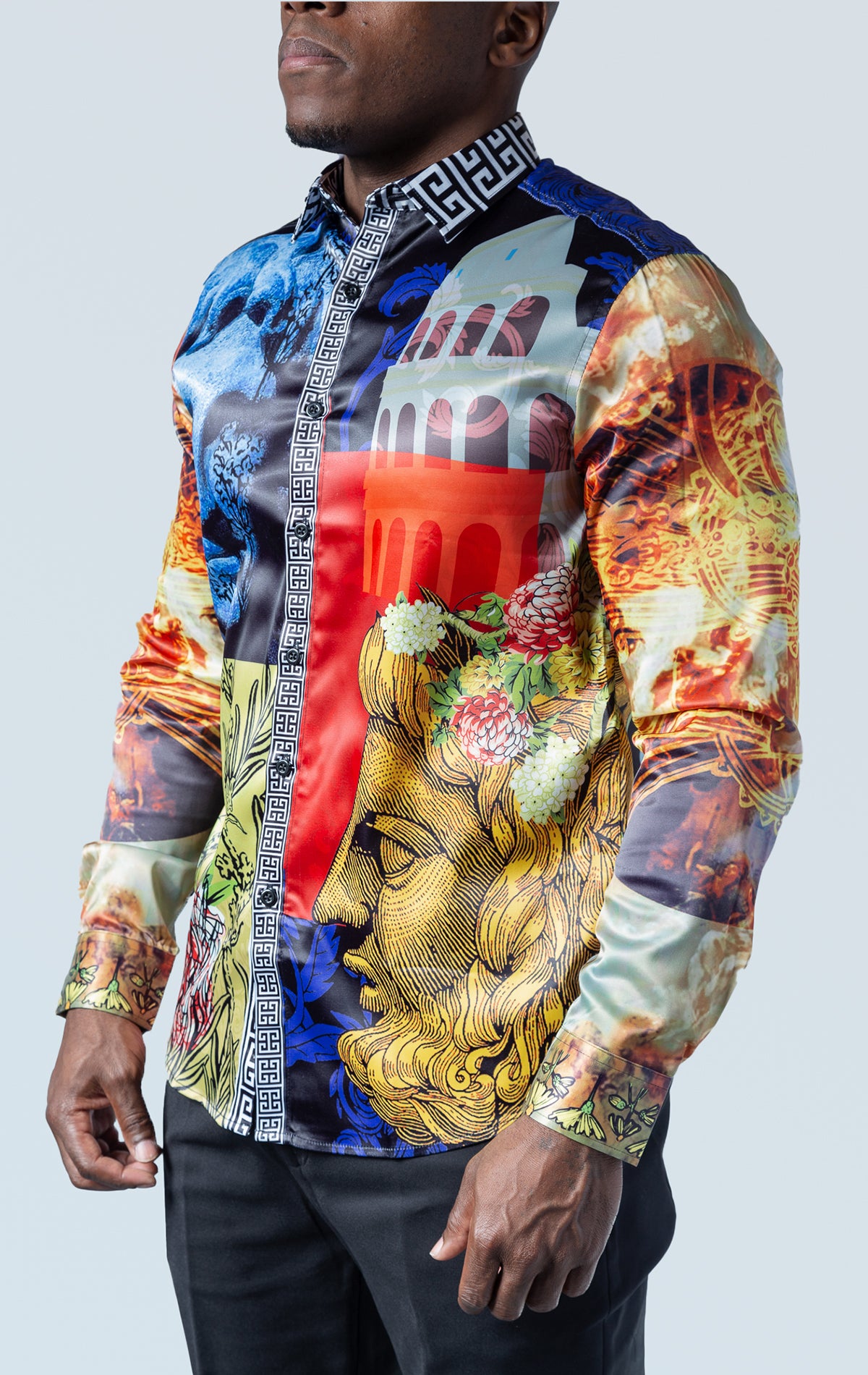 Long Sleeve Shirt with bold prints and detailed graphics, showcasing a stylish and comfortable design.