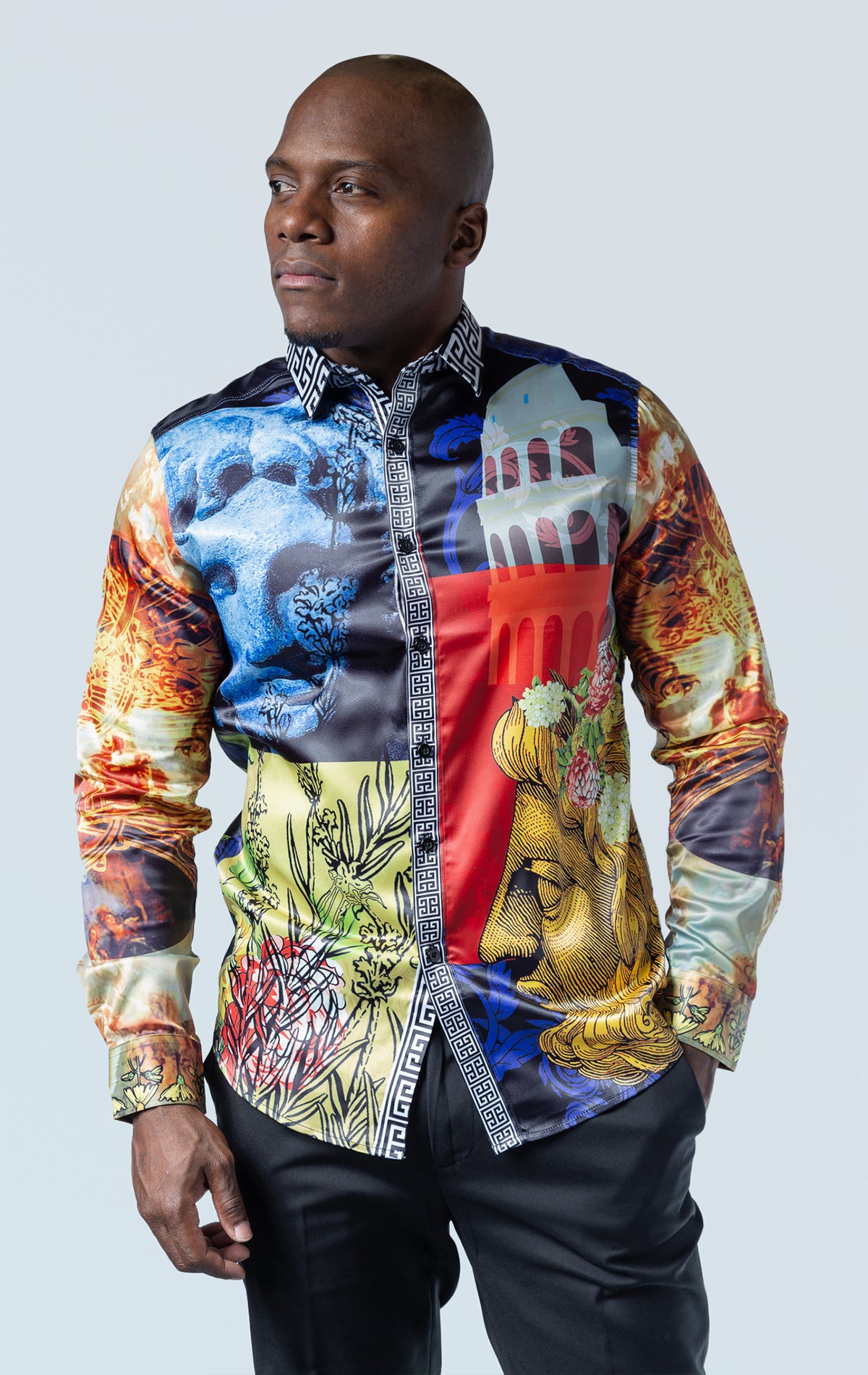 Long Sleeve Shirt with bold prints and detailed graphics, showcasing a stylish and comfortable design.