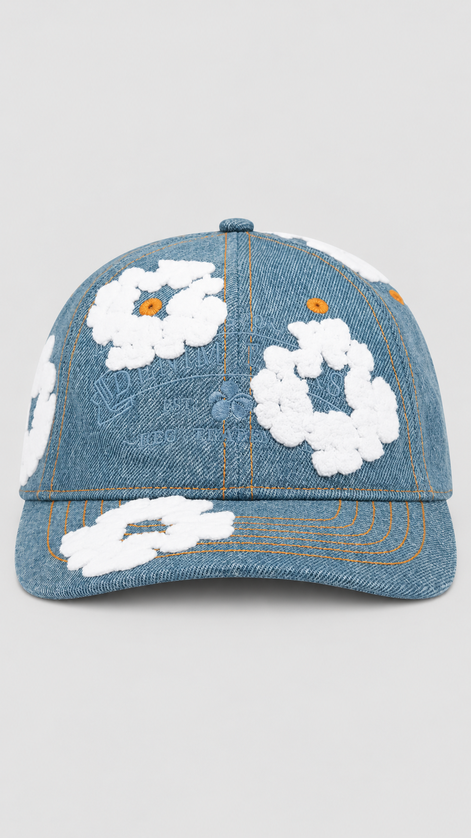 Denim Wreath Caps