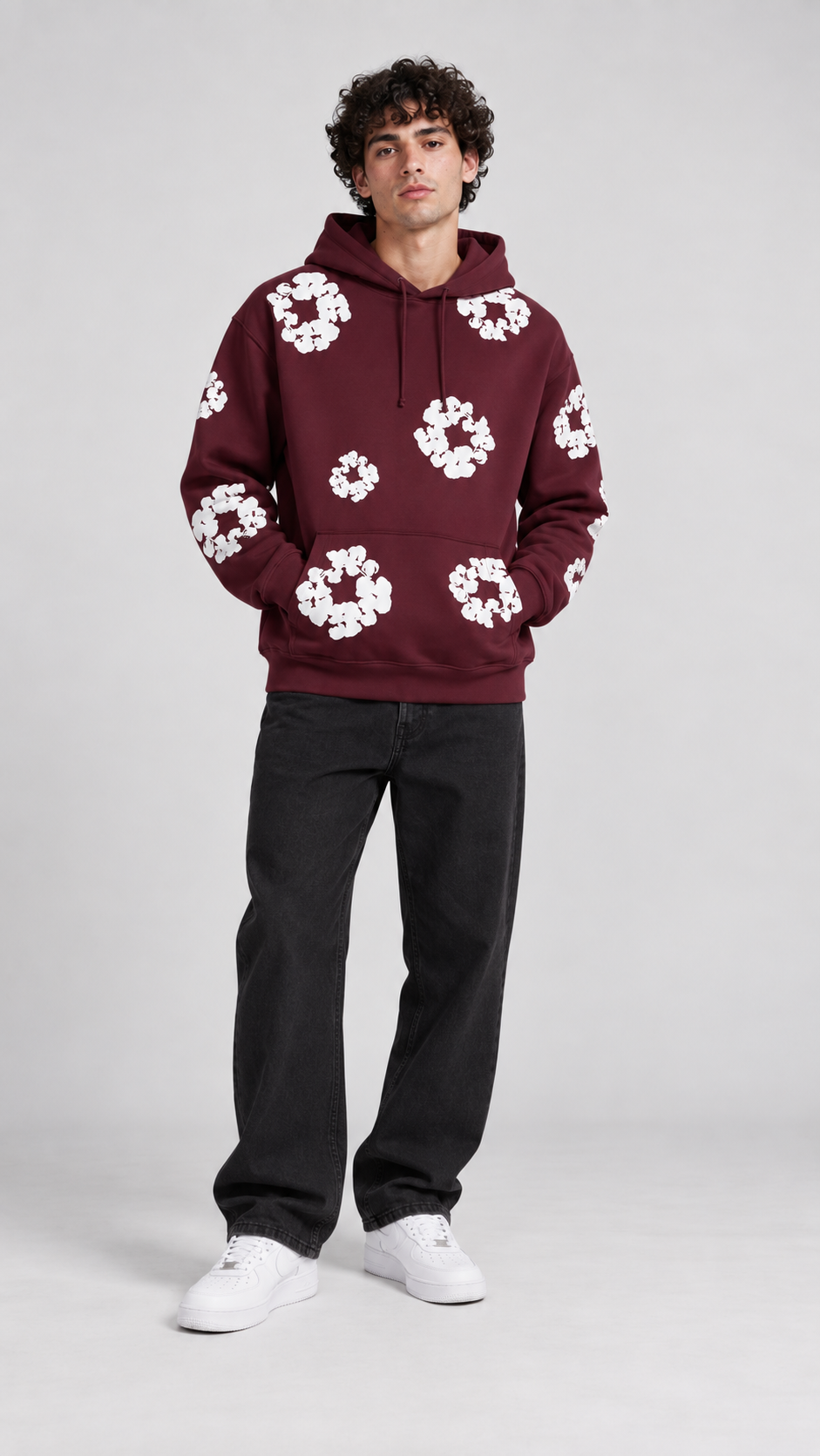 Cotton Wreath Hoodie