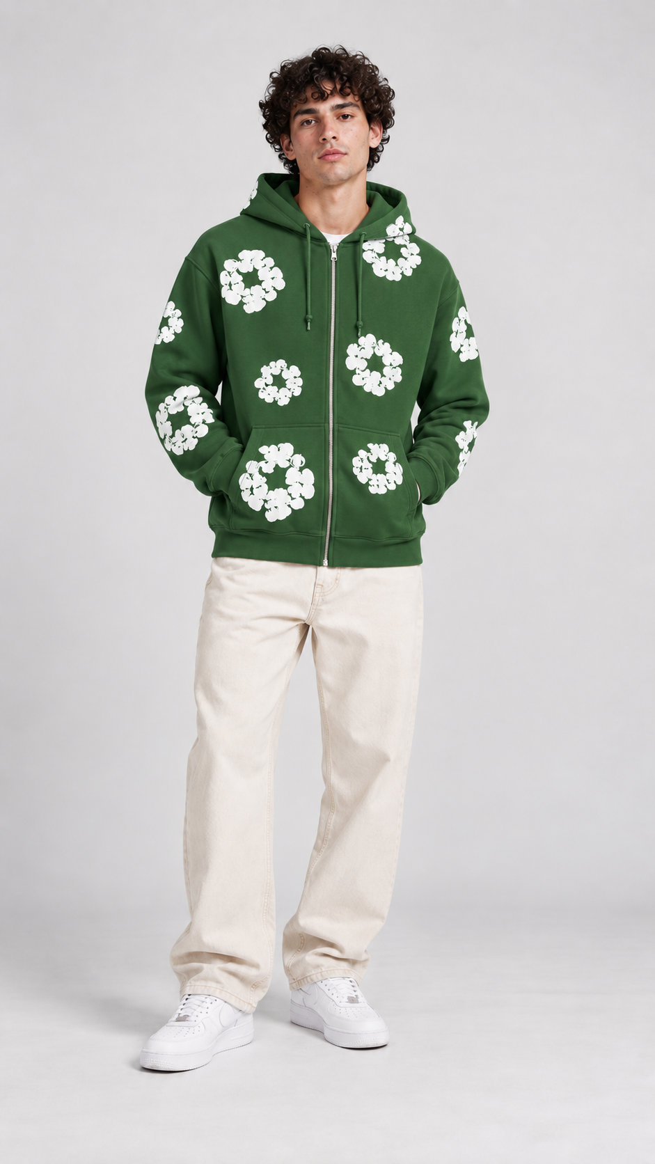 Cotton Wreath Hoodie