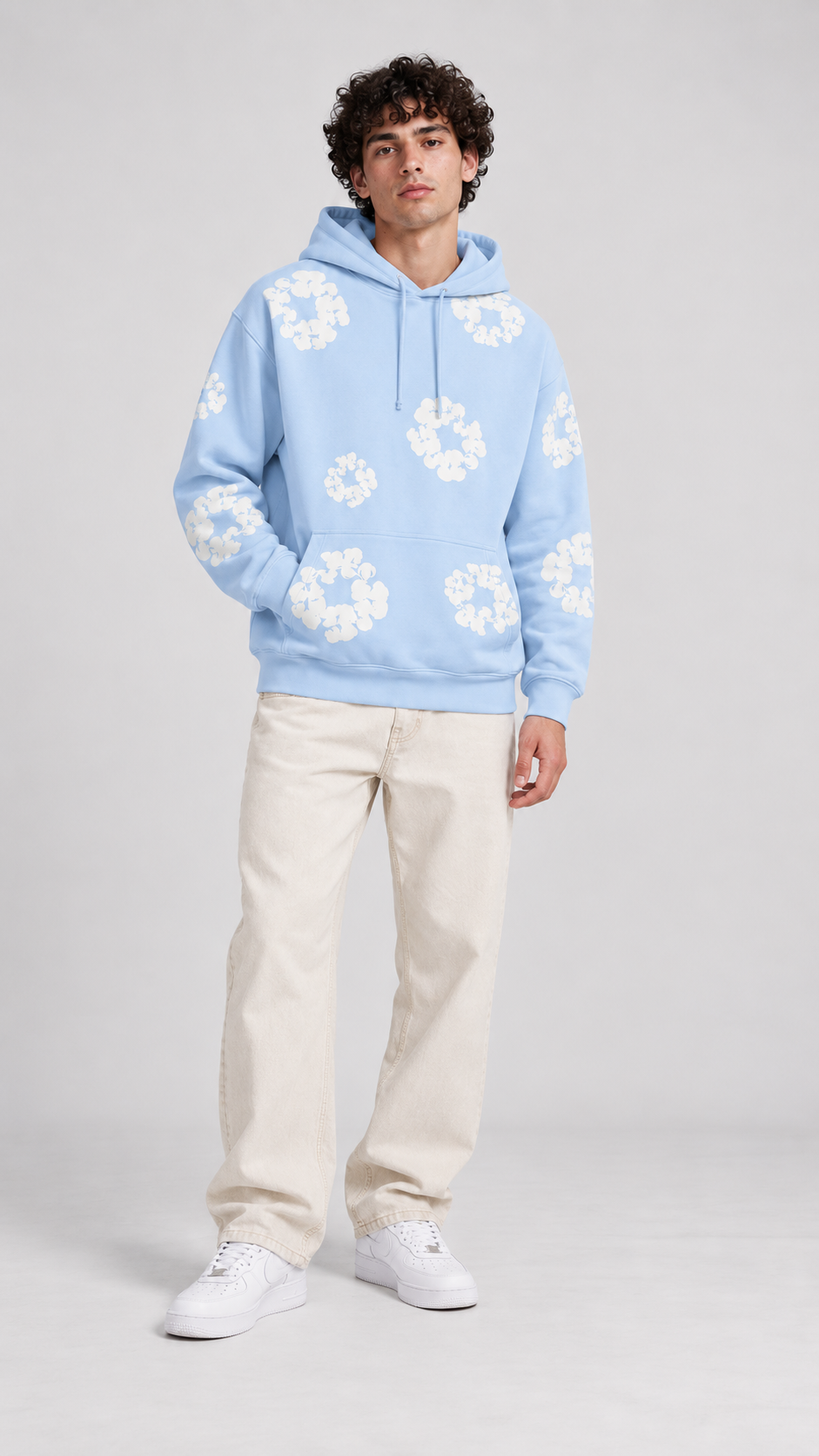 Cotton Wreath Hoodie