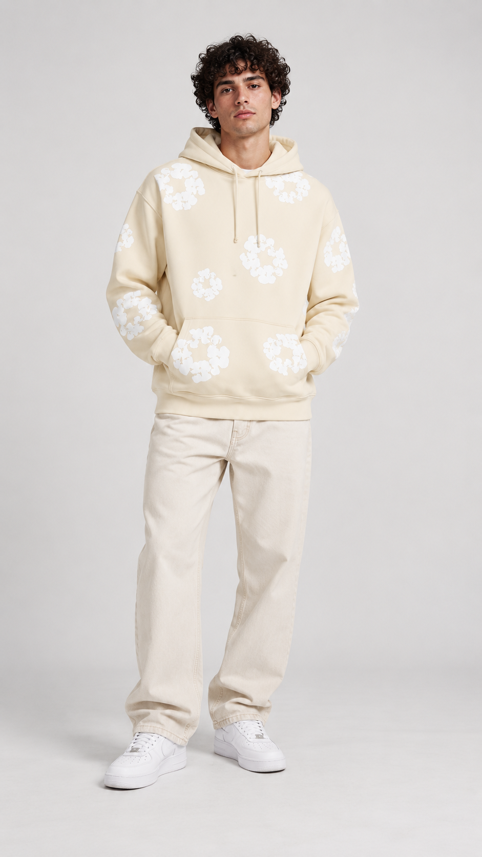 Cotton Wreath Hoodie