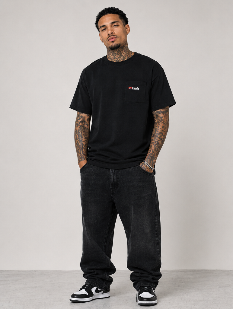 Rhude Moonlight Wolf Pocket|T-Shirt