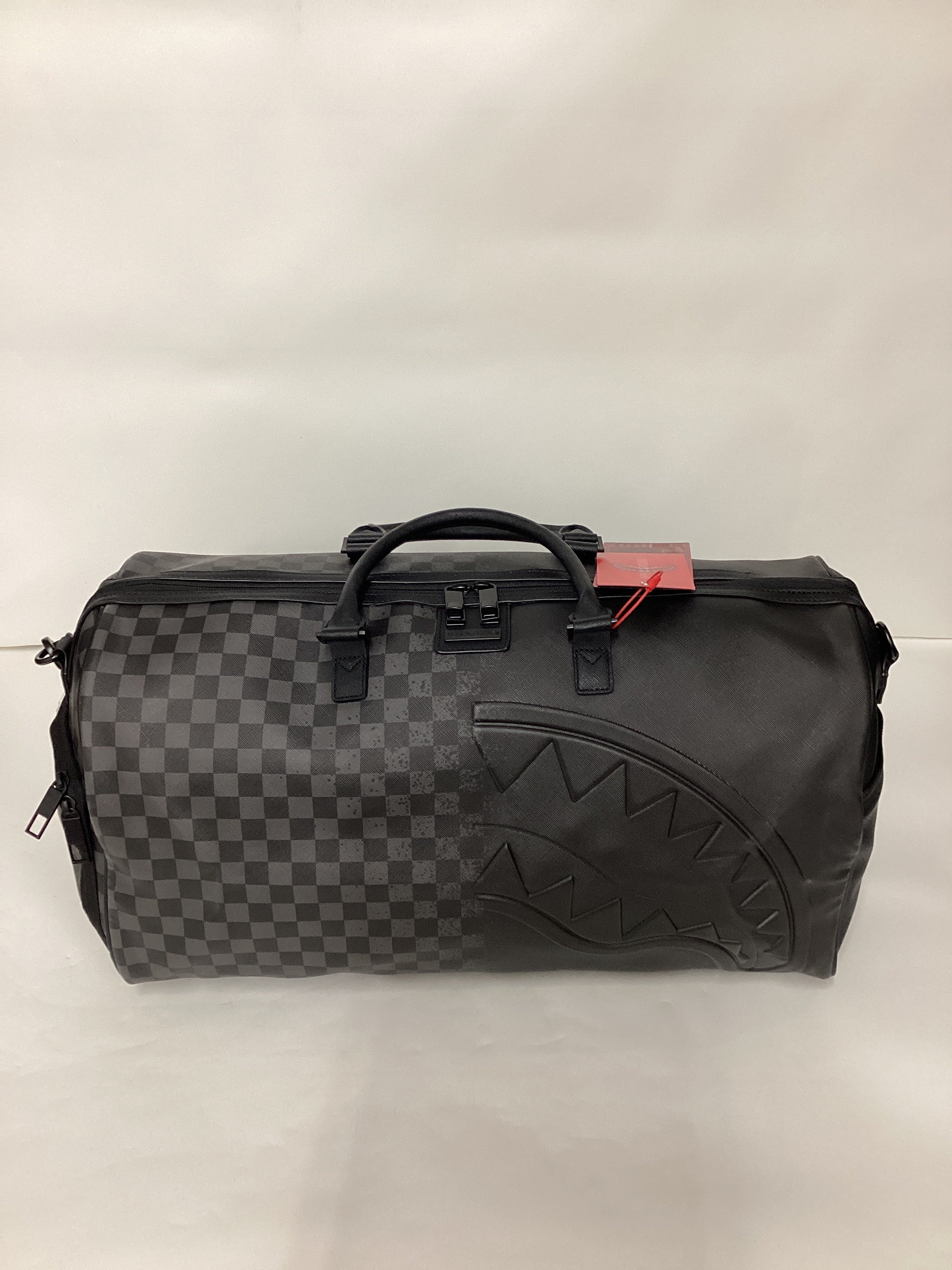 Spray Spritz Grey Check Duffle