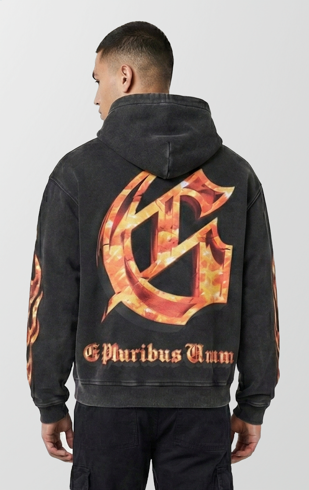 Echoes of Empires Hoodie | Vintage Skull & Flame Graphic