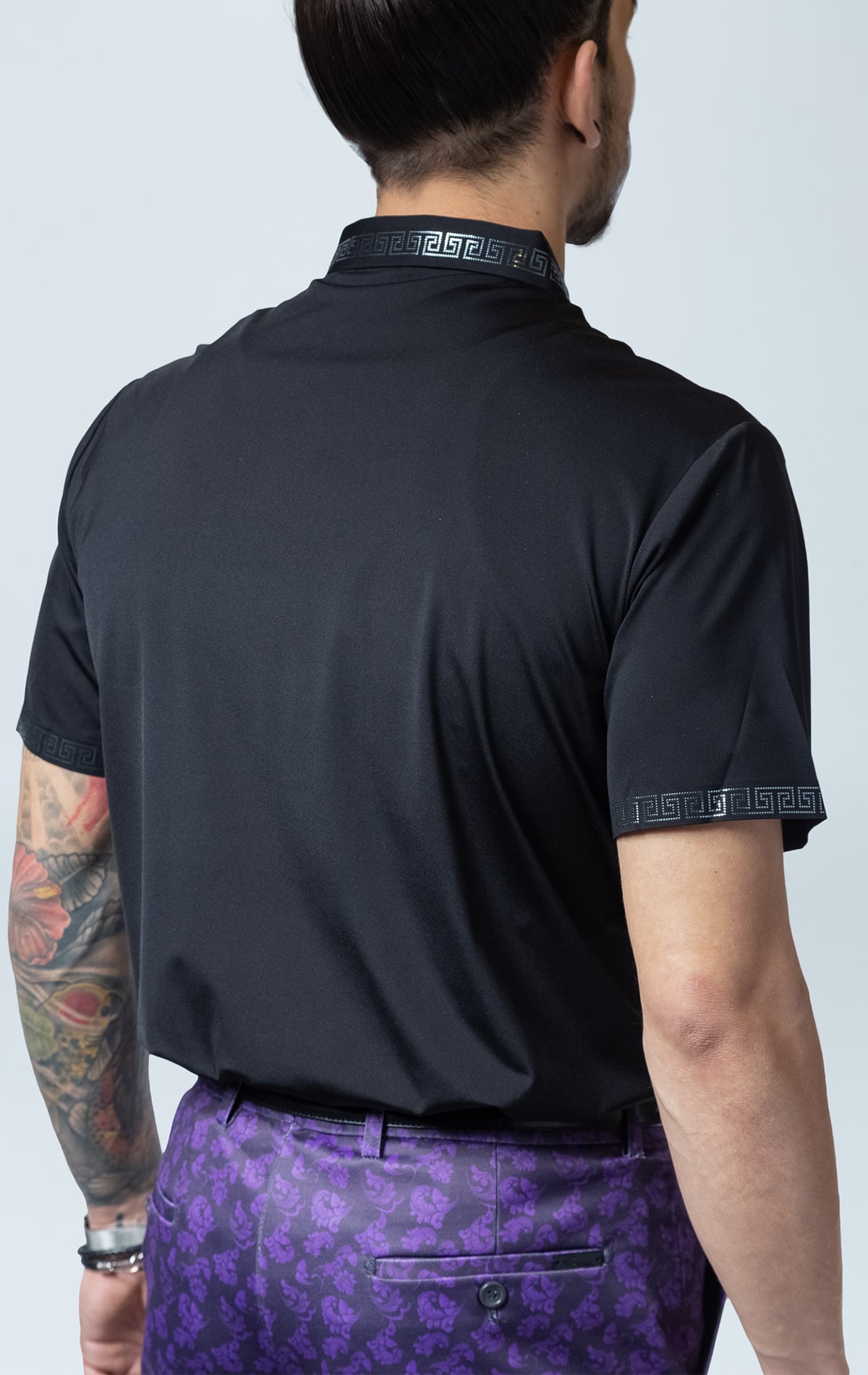 Tailored polo shirt for refined casual style and comfort.