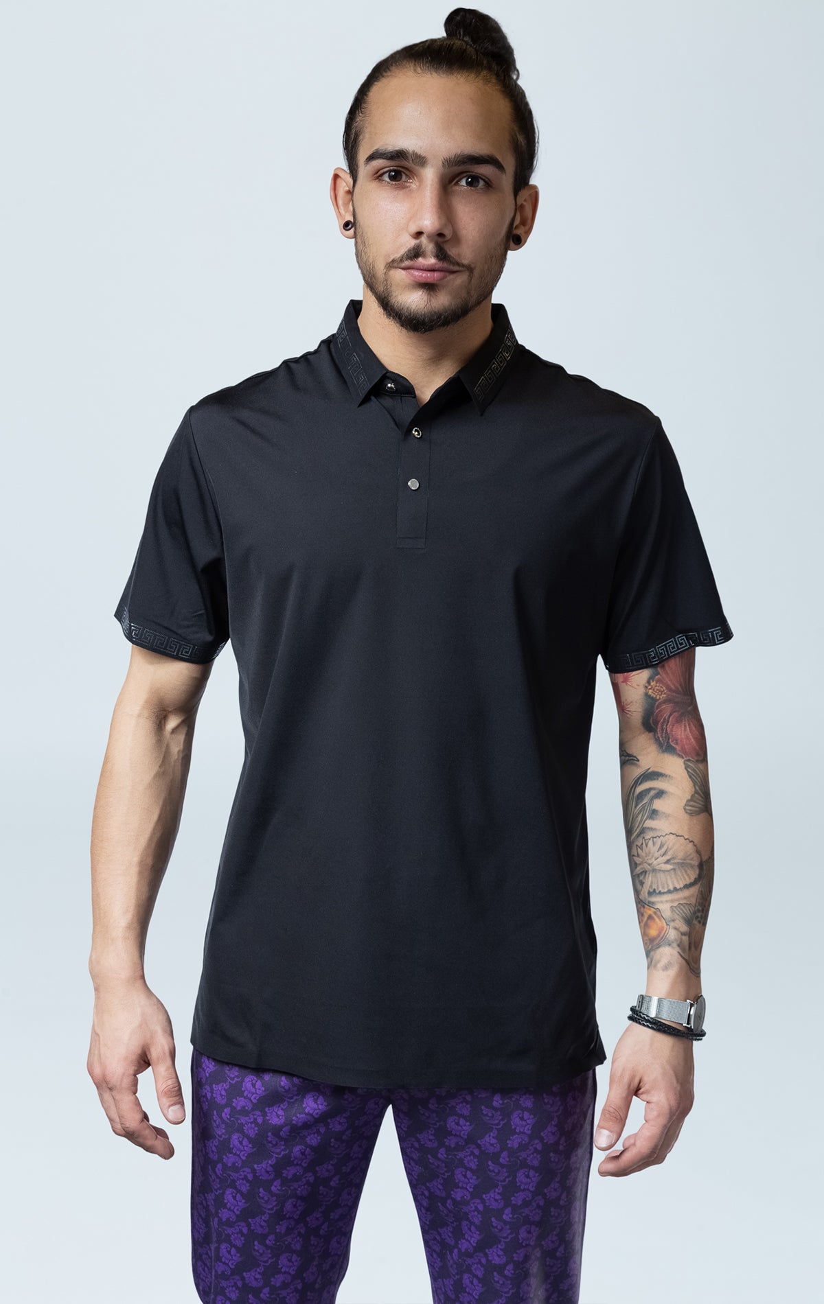 Tailored polo shirt for refined casual style and comfort.