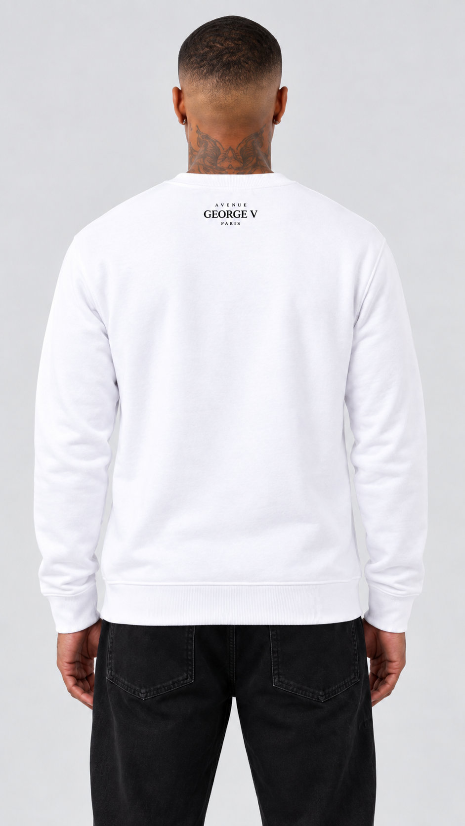 Skull Face Rhinestone Crewneck Sweatshirts