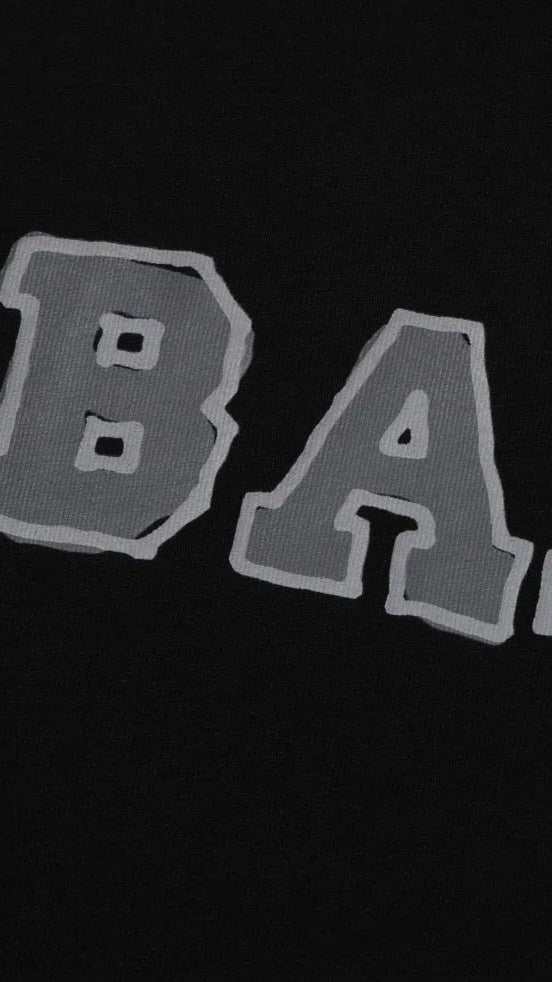 Hand Draw Bape Logo Relaxed Fit T-Shirt
