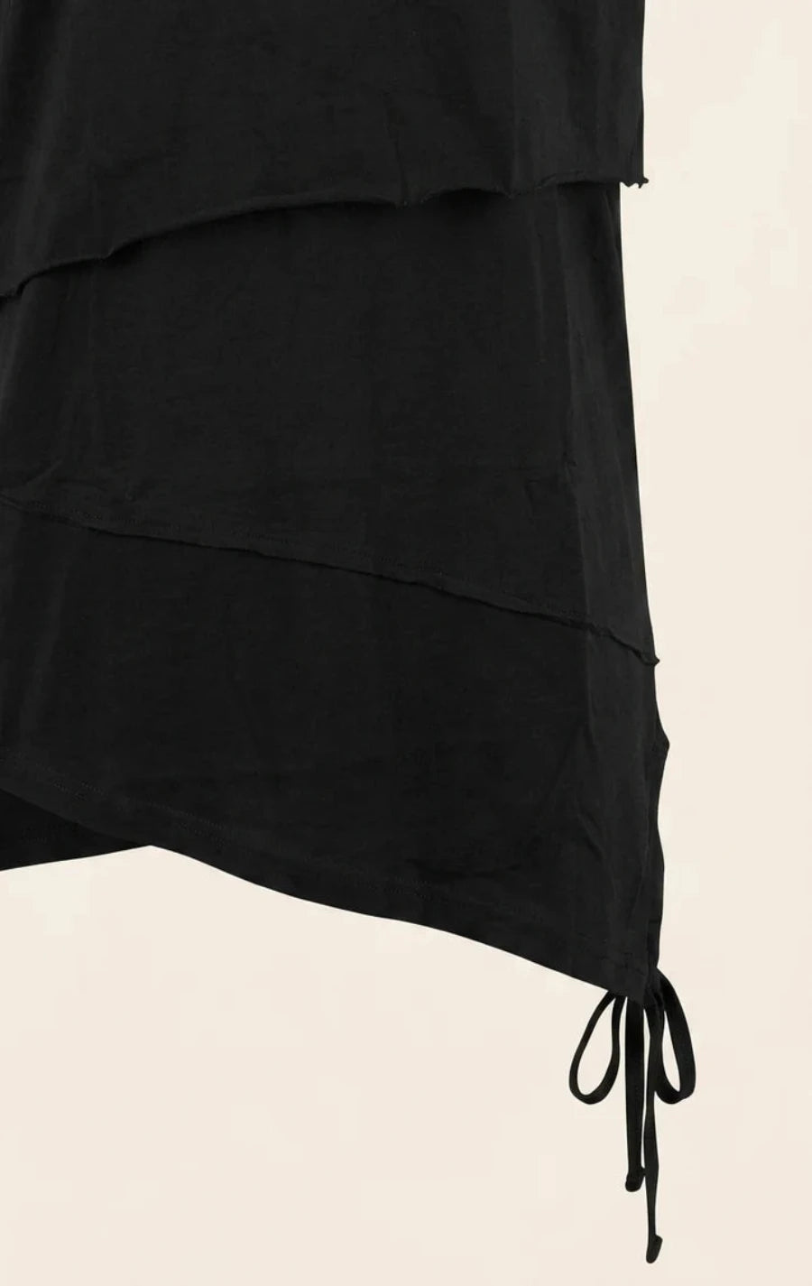 Layered Short Sleeve Cotton|Hoodie