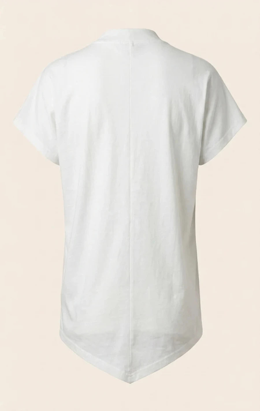 Asymmetric Zipper Cotton|T-Shirt