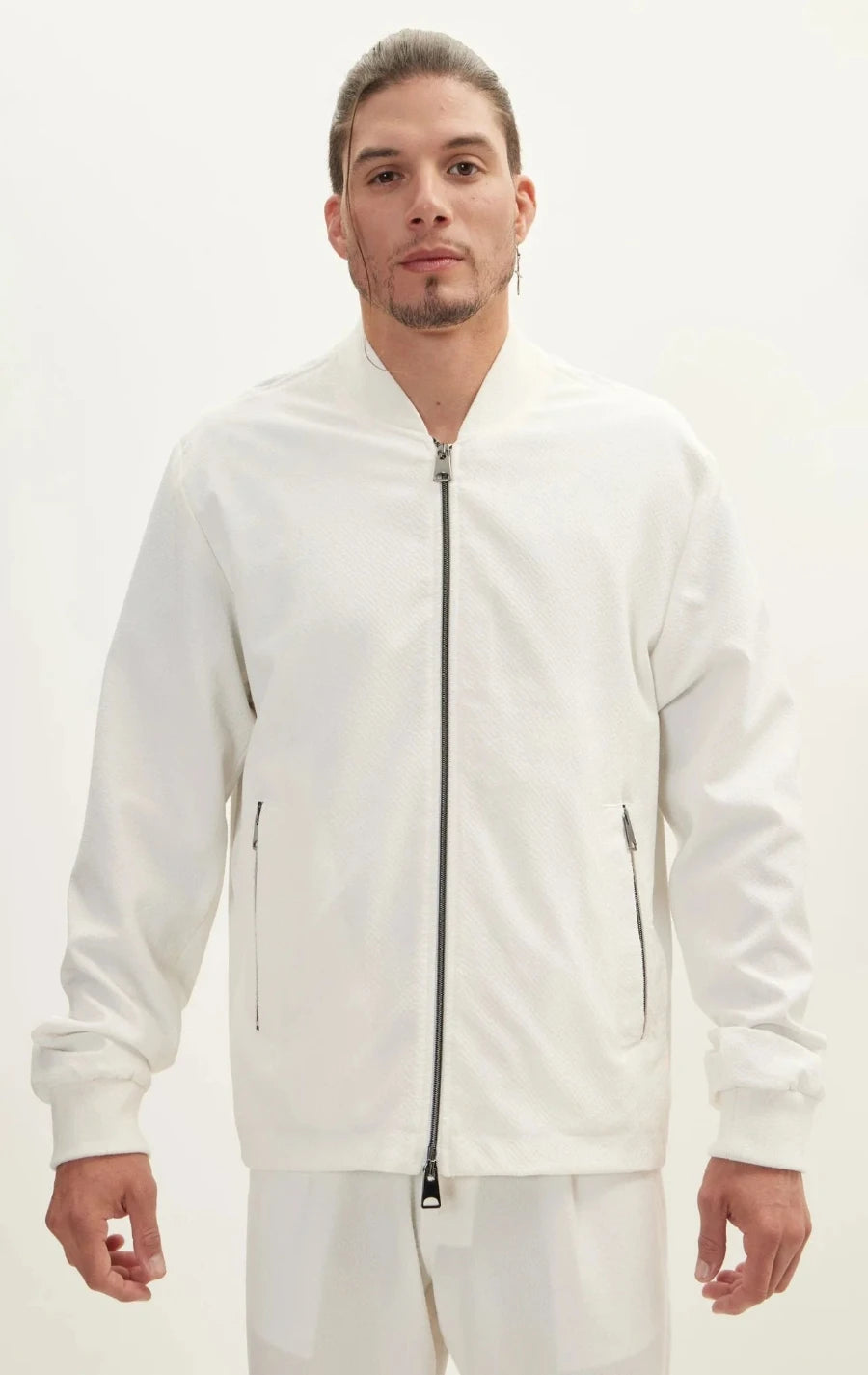 Waffle Stretch Bomber|Jacket