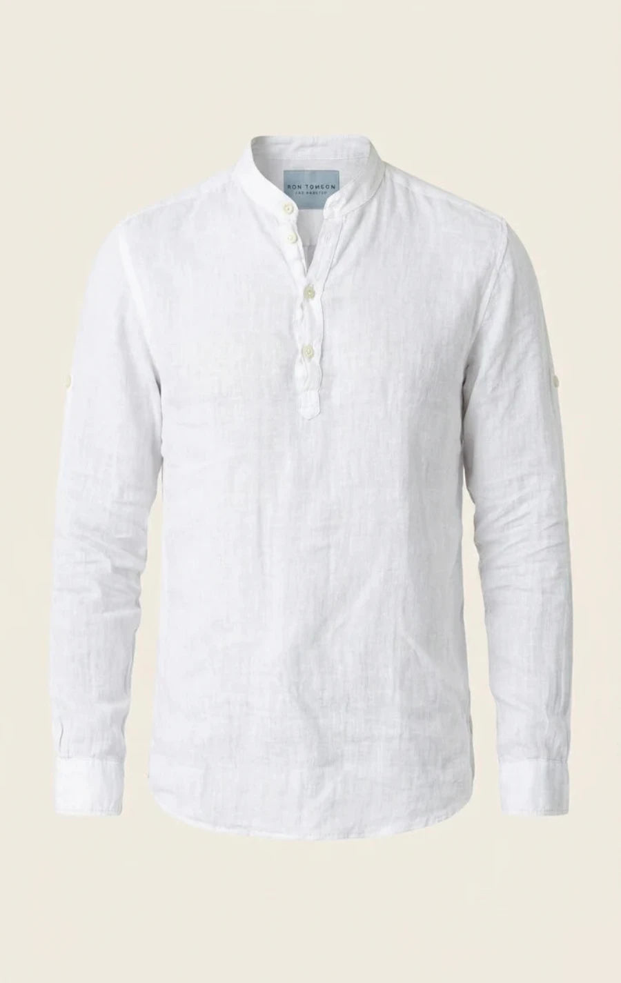 Mandarin Collar Linen|Shirt