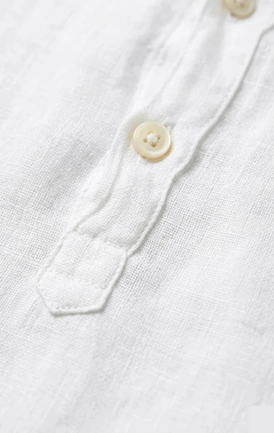 Mandarin Collar Linen|Shirt