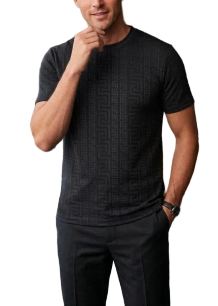 Roman Pattern T-Shirt| Premium Slim-Fit