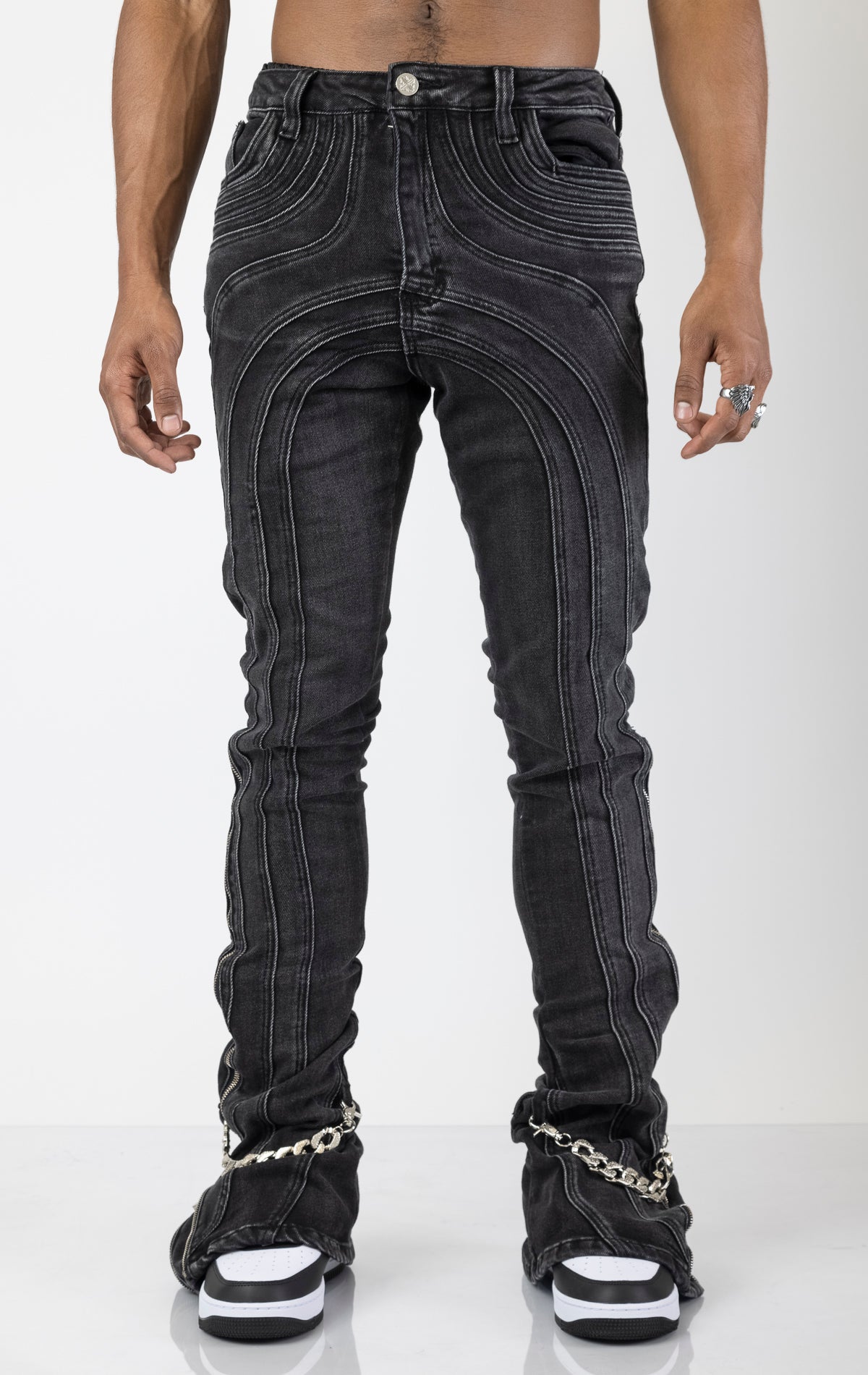 Iron Chain Stack Denim