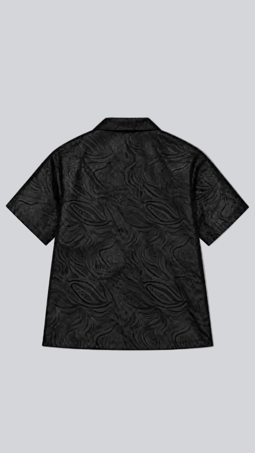 Liquid Black Button-Up | Shirt