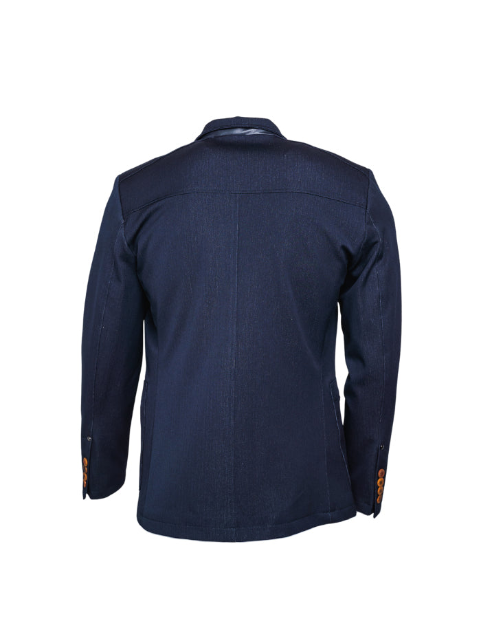 MANDARIN CLASSIC - MENS JACKET - NAVY - FRONT