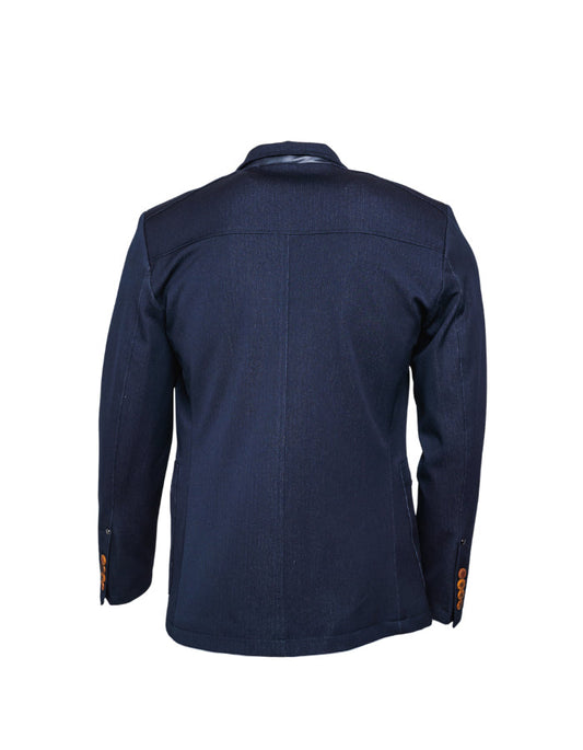 MANDARIN CLASSIC - MENS JACKET - NAVY - FRONT