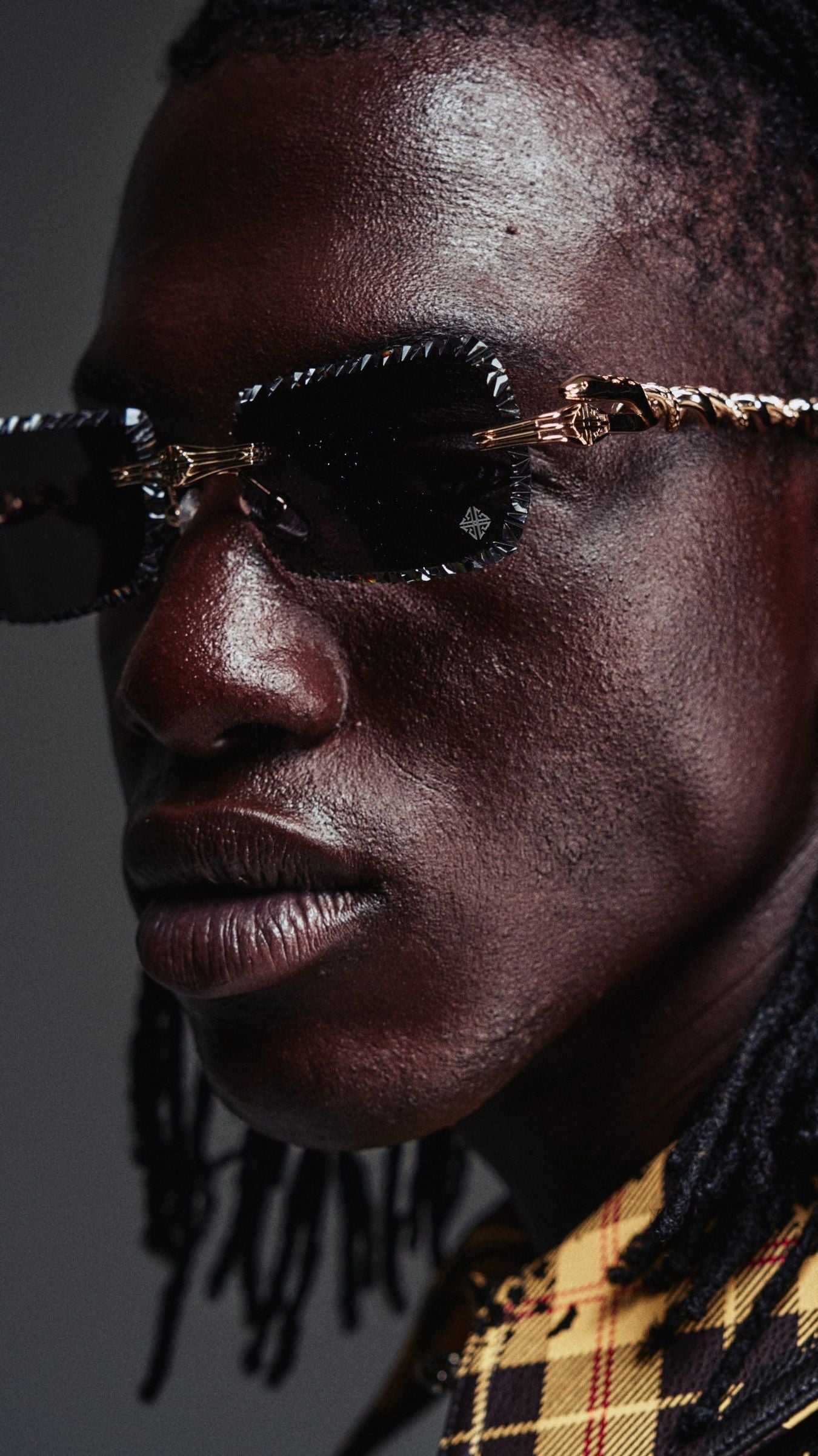 Obsidian Black Serpent Glasses